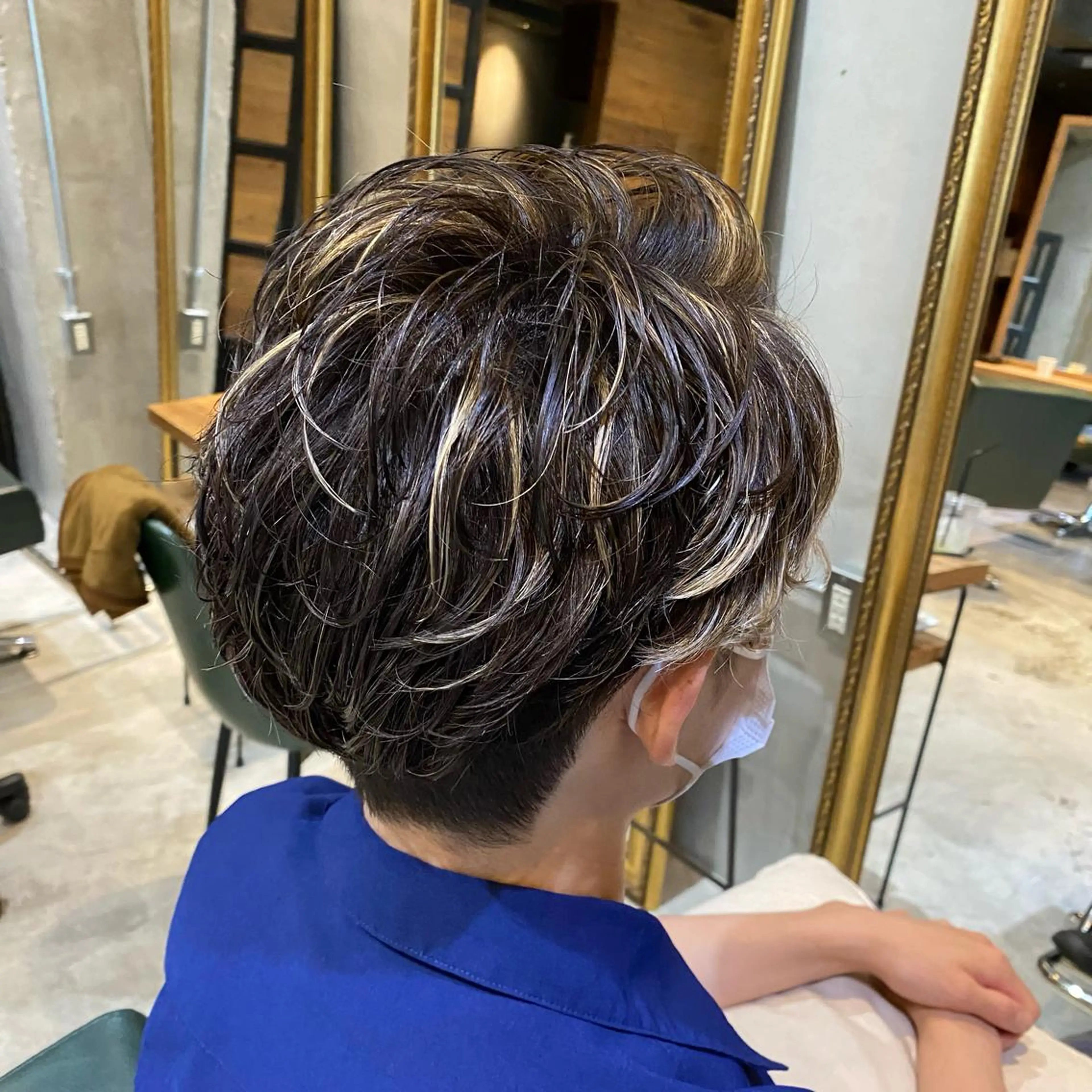 ショート ハイライト カット ヘアカラー glowm by affect所属・glowm店長 加藤翔太のヘアスタイル