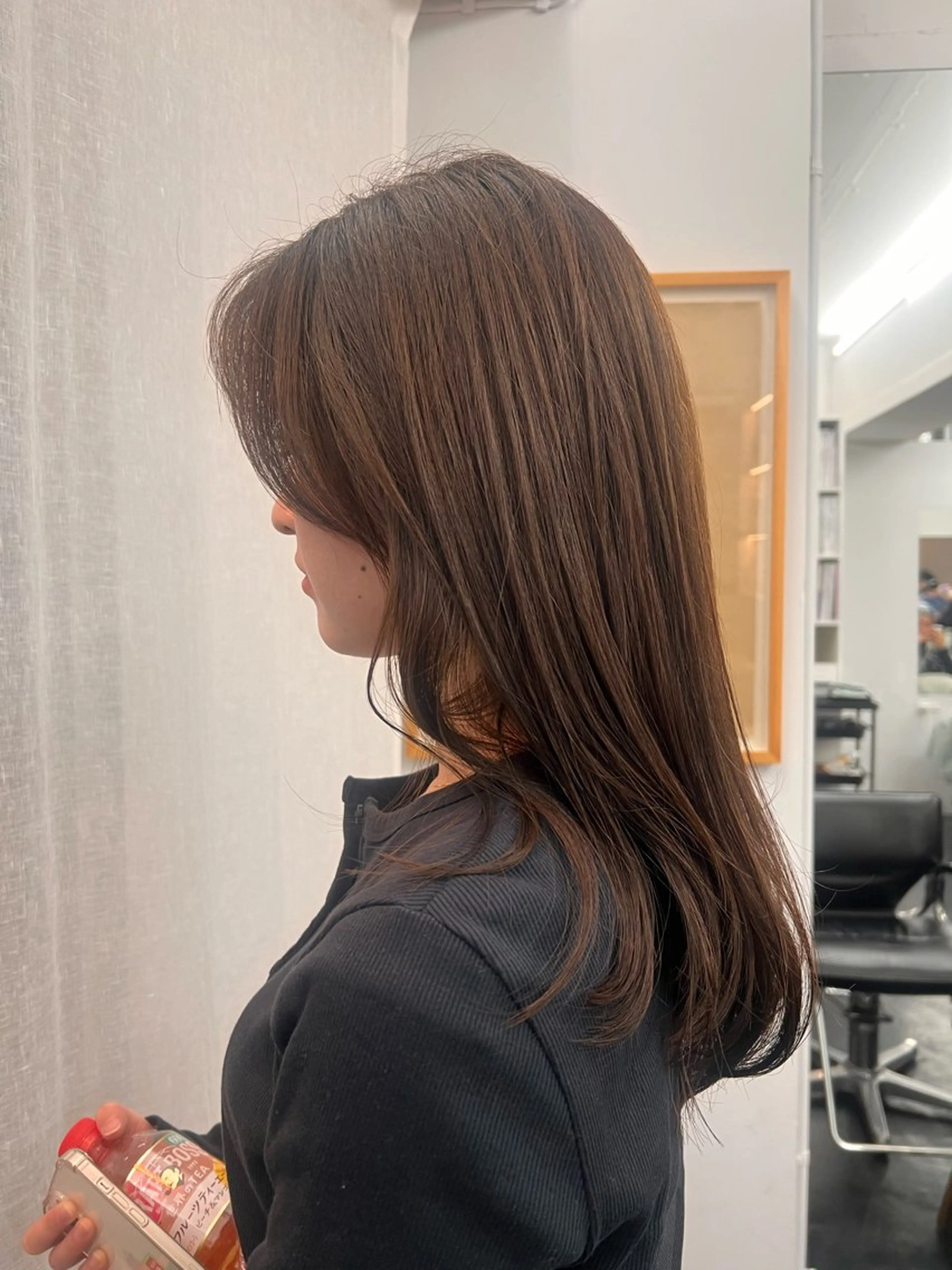 ミディアム ヘアカラー リリカ🐈‍⬛ブリー チカラー/上永谷のヘアスタイル