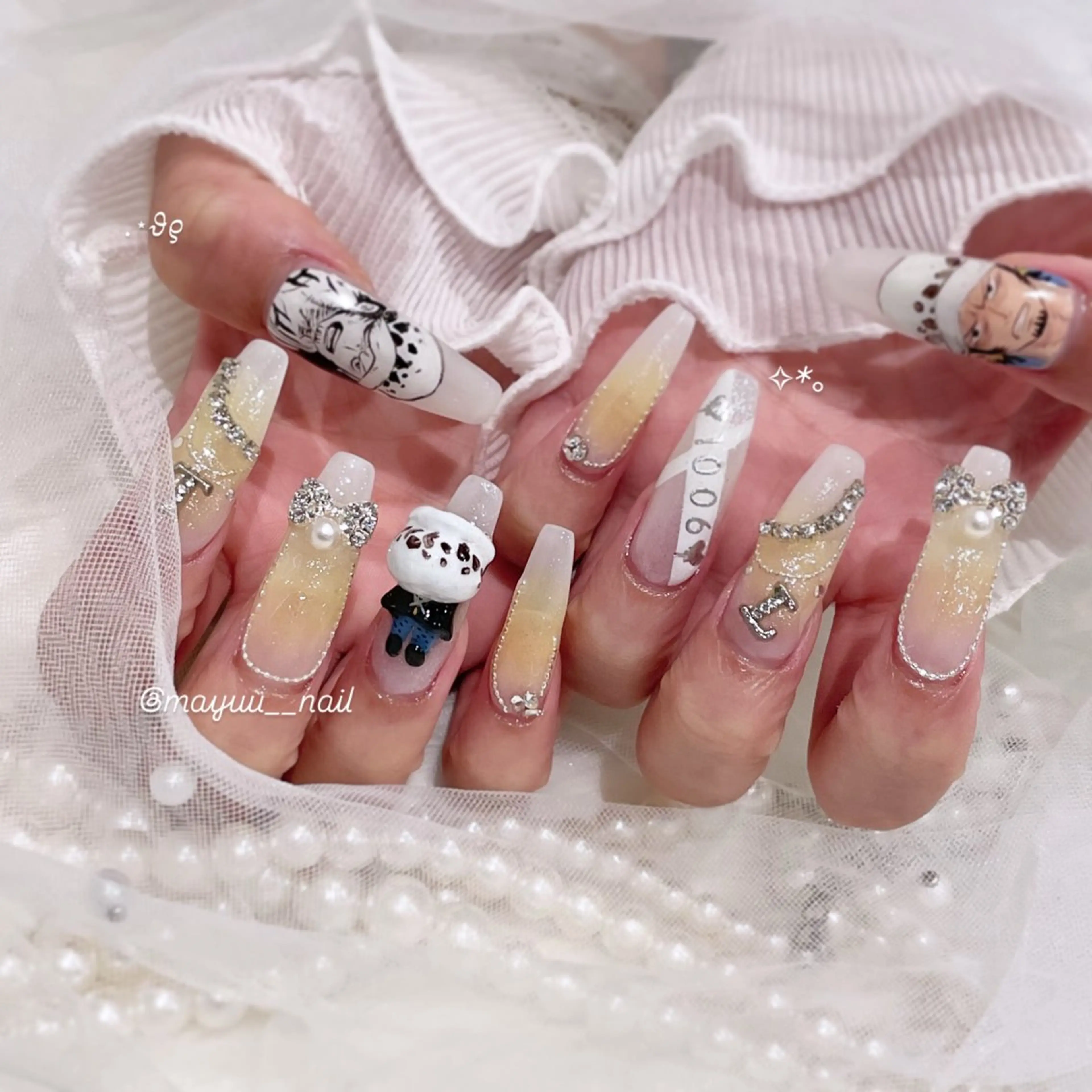 ネイル ハンドネイル 🎀 Mayu 🎀痛ネイルのネイルデザイン