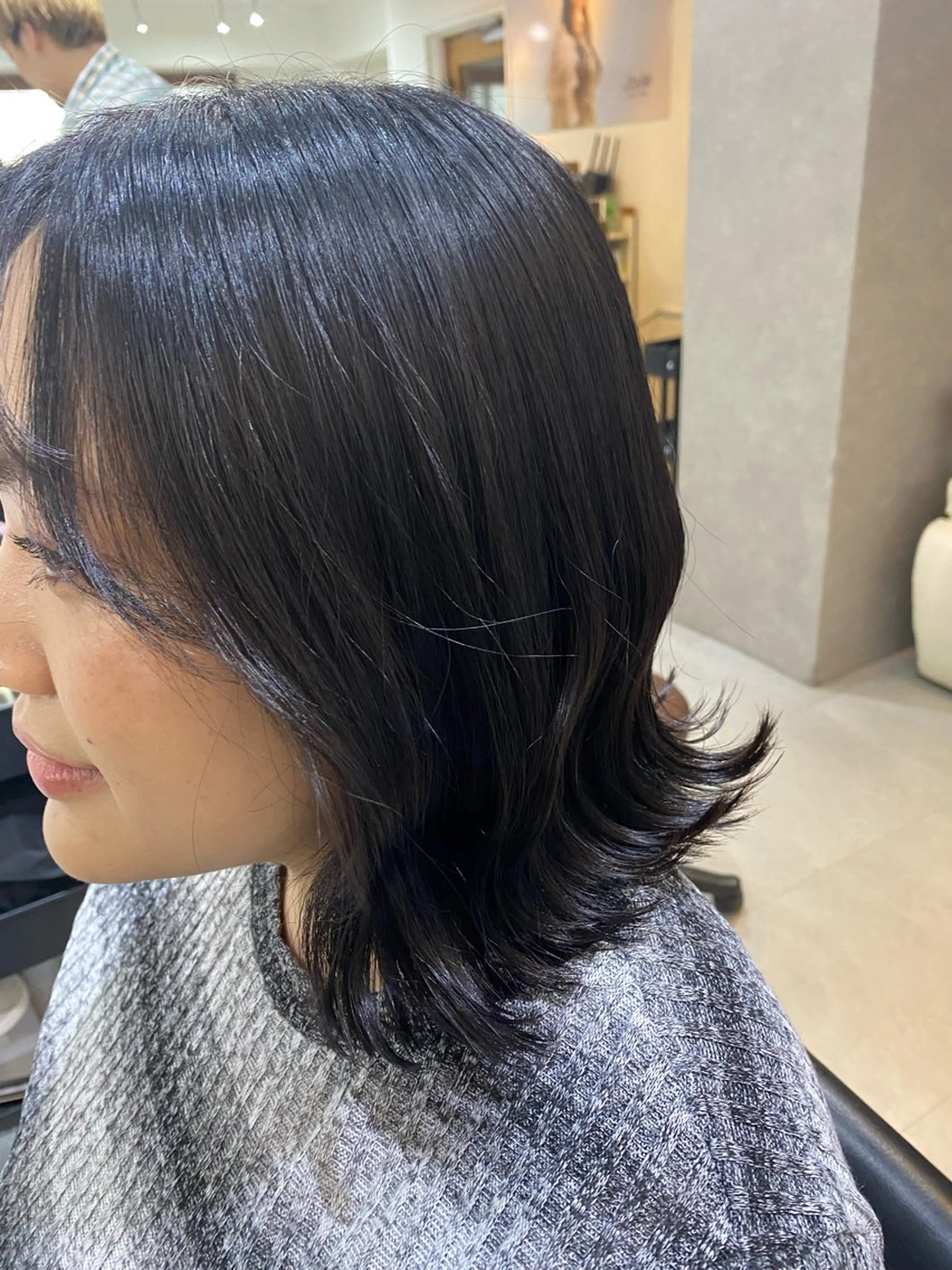 ミディアム カラー 銀座⚜️【脱白髪染め 美髪矯正】トグチのヘアスタイル