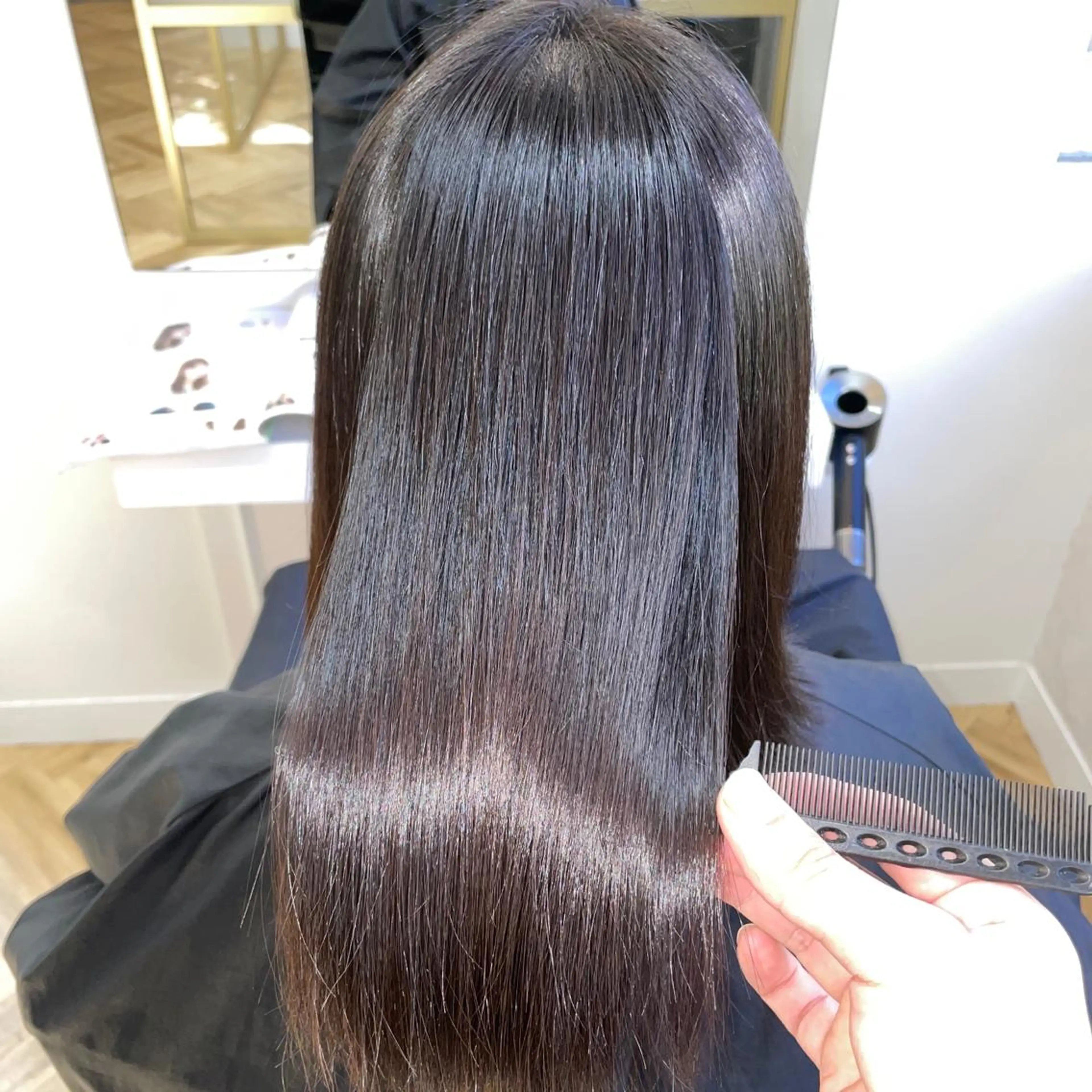 ミディアム カラー 髪質改善特化 スギヤマハヤトのヘアスタイル