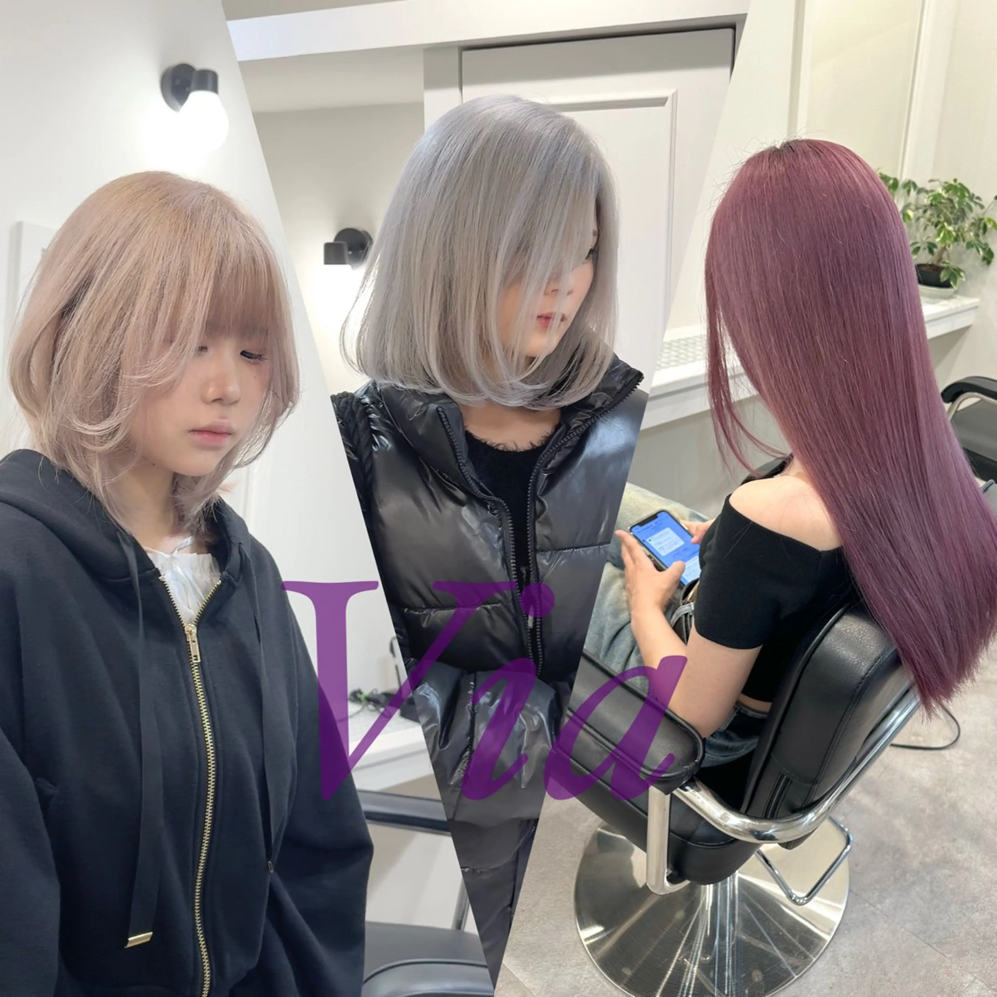 ロング カラー ヘアアレンジ ベージュカラー ハイトーンカラー ラベンダーカラー ラベンダーピンク ミルクティーベージュ カット ヘアカラー SALOWIN京都河原町Suite店所属・外国人風レイヤー/ ハイトーンSHUのヘアスタイル