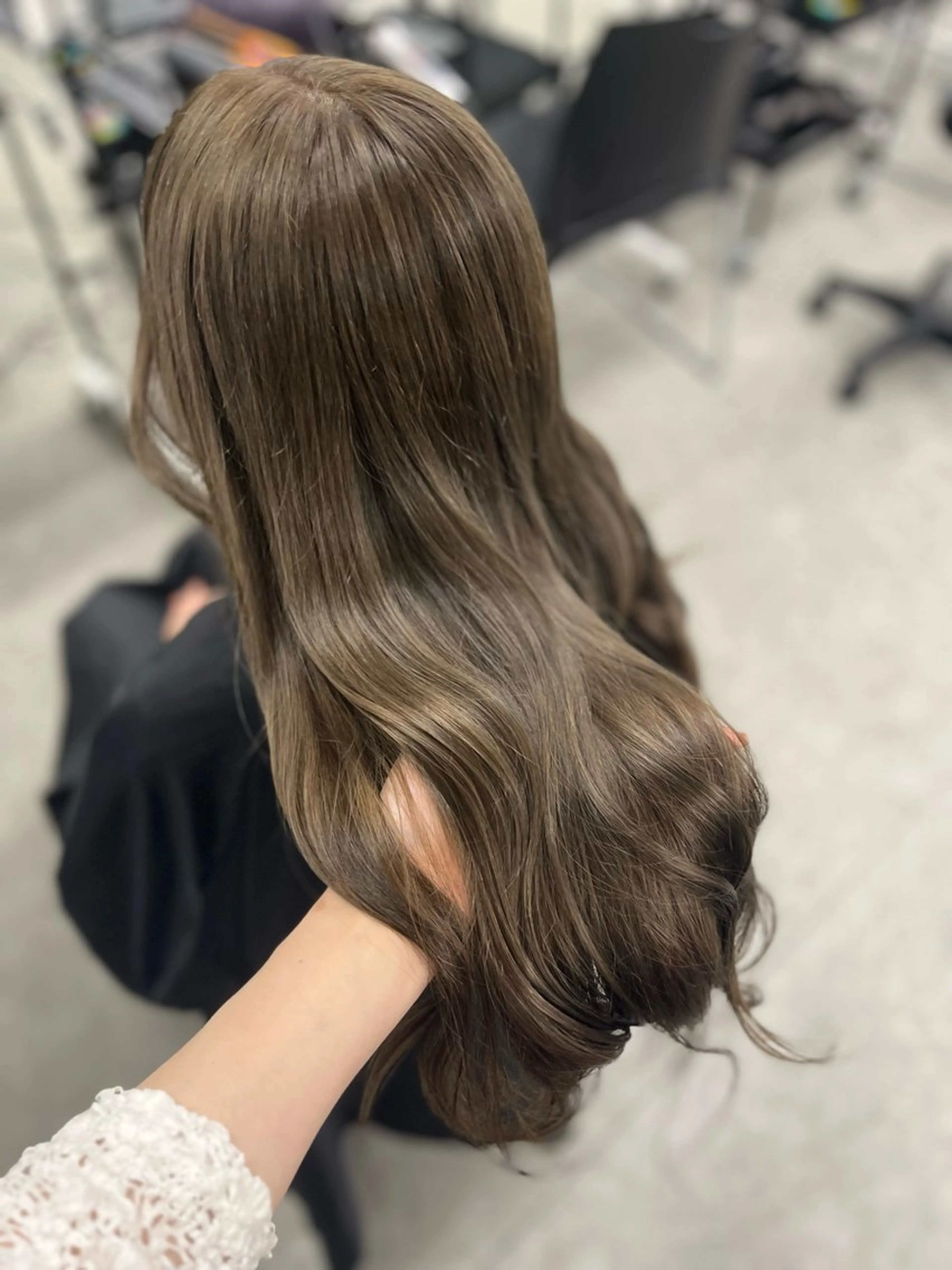 カラー ベージュ・ラベンダー カラー🎀りりのヘアスタイル