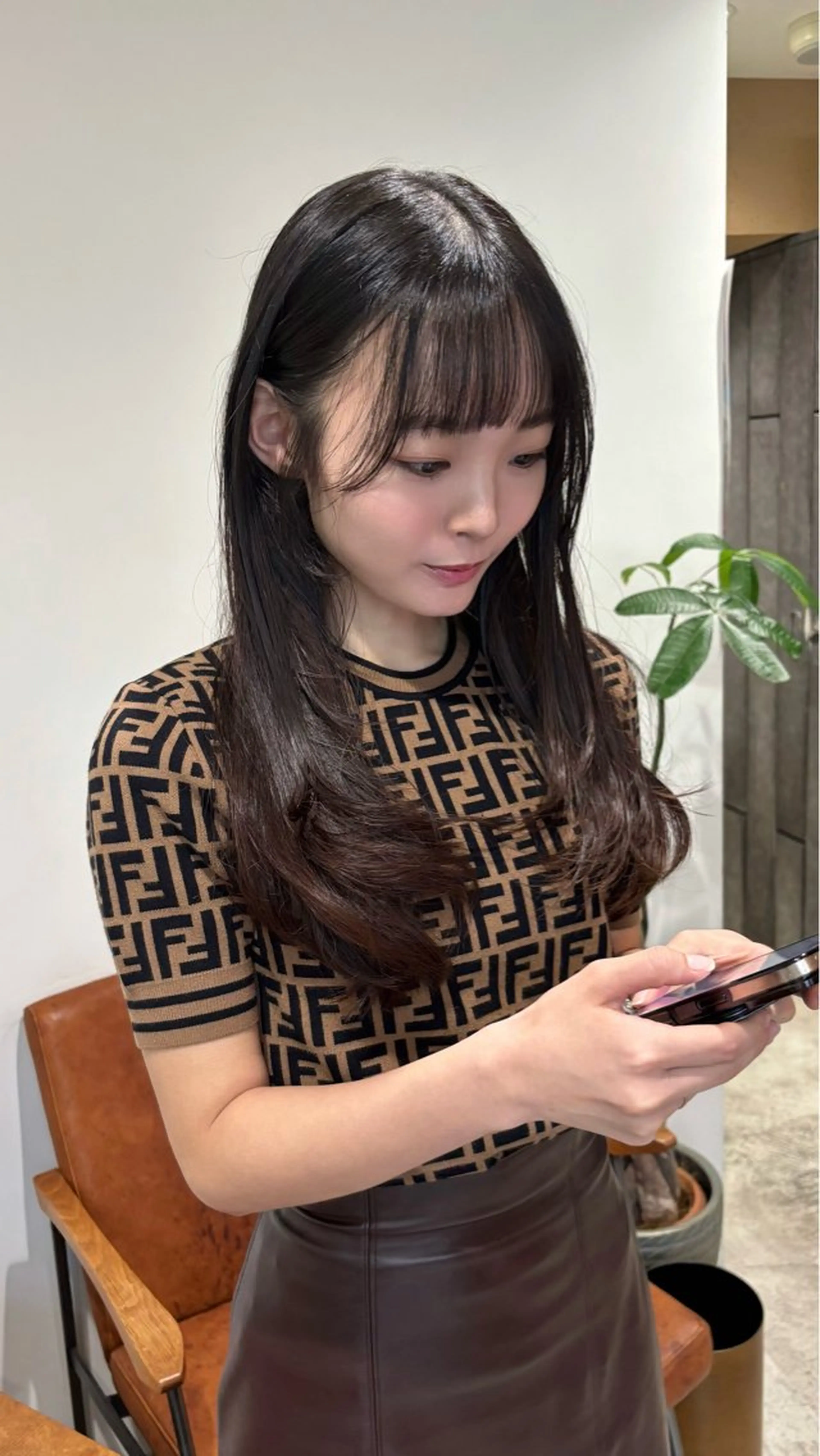 ロング レイヤーカット カット 梅田美容室/カット /Maoのヘアスタイル