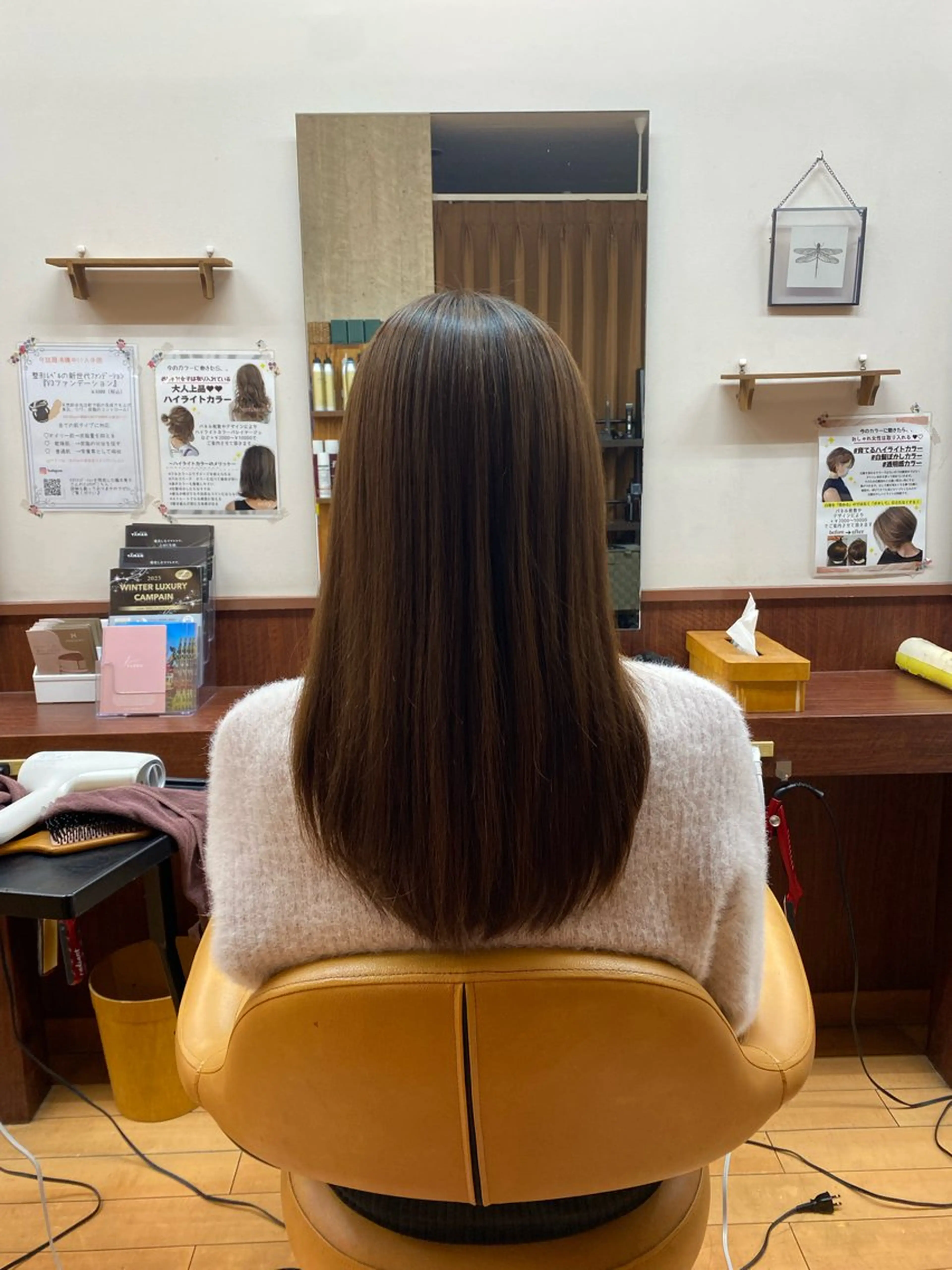 ロング 髪質改善 酸性ストレート ルキ🌈ブリーチカラ ー&メンズパーマ🦄のヘアスタイル