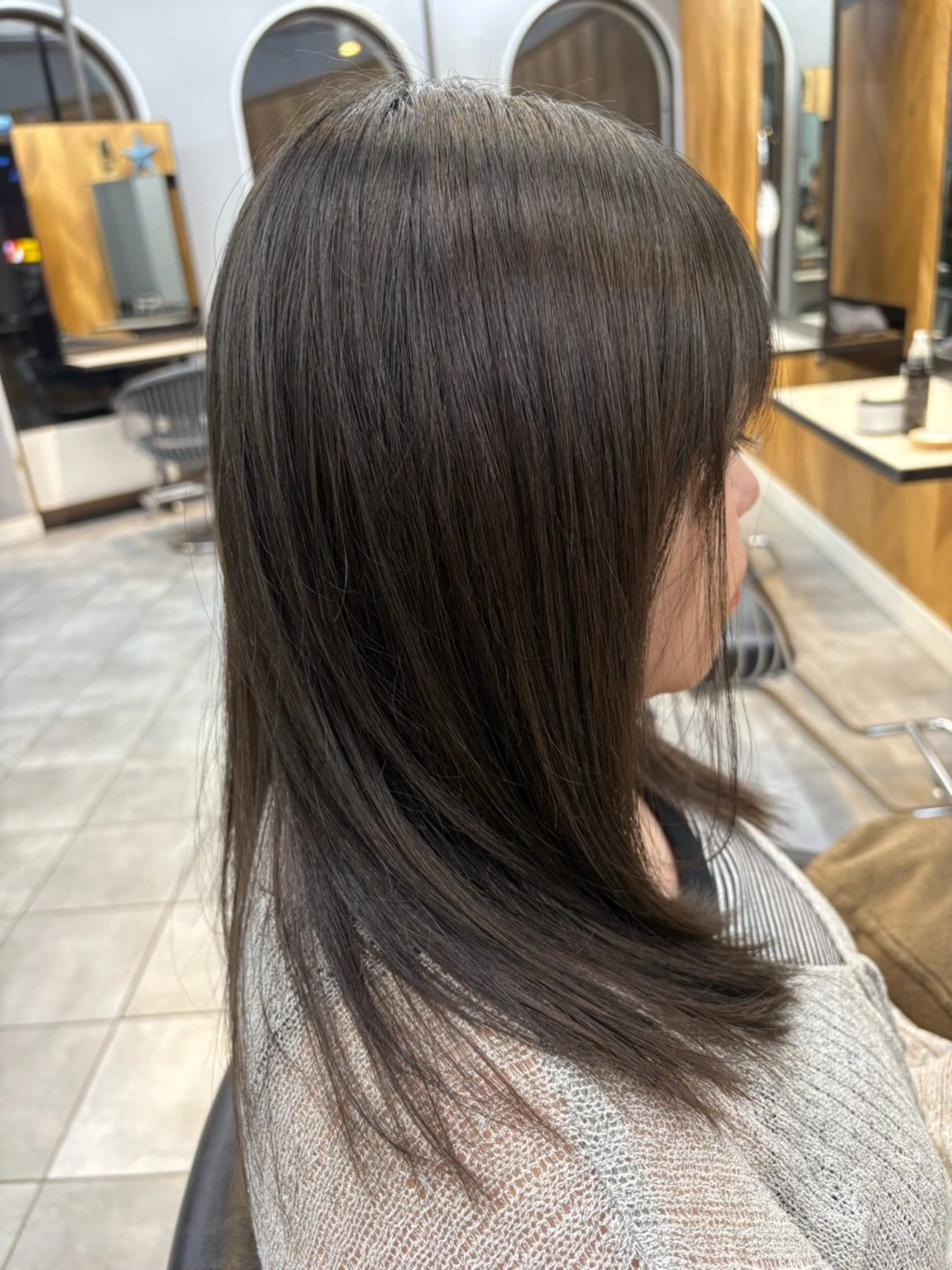 ミディアム カラー たまプラーザ/駅近/ CASA/前田 朋輝のヘアスタイル