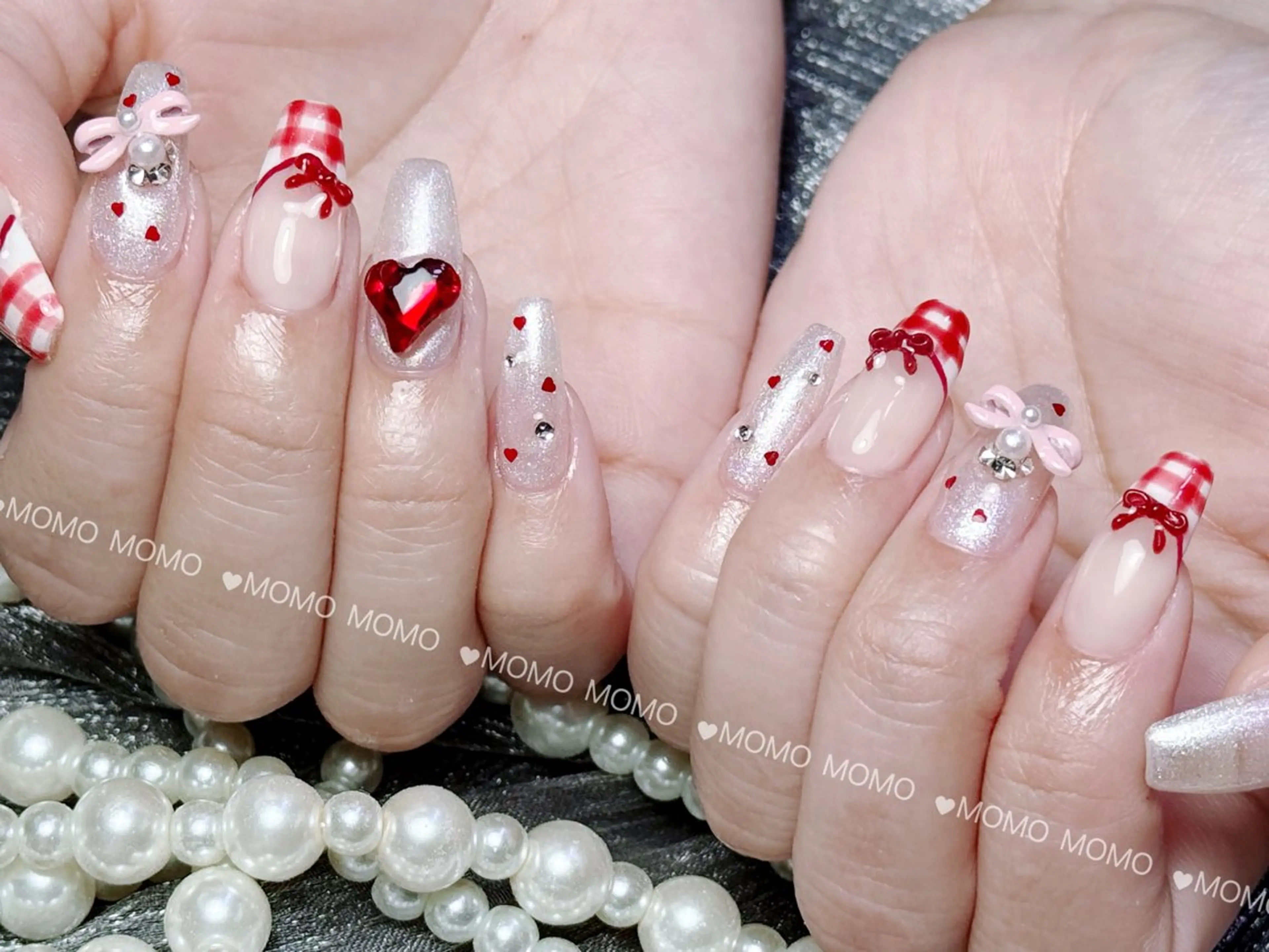 ネイル ニュアンスネイル ワンホンネイル MOMO nail所属・NIITSU 川崎のネイルデザイン