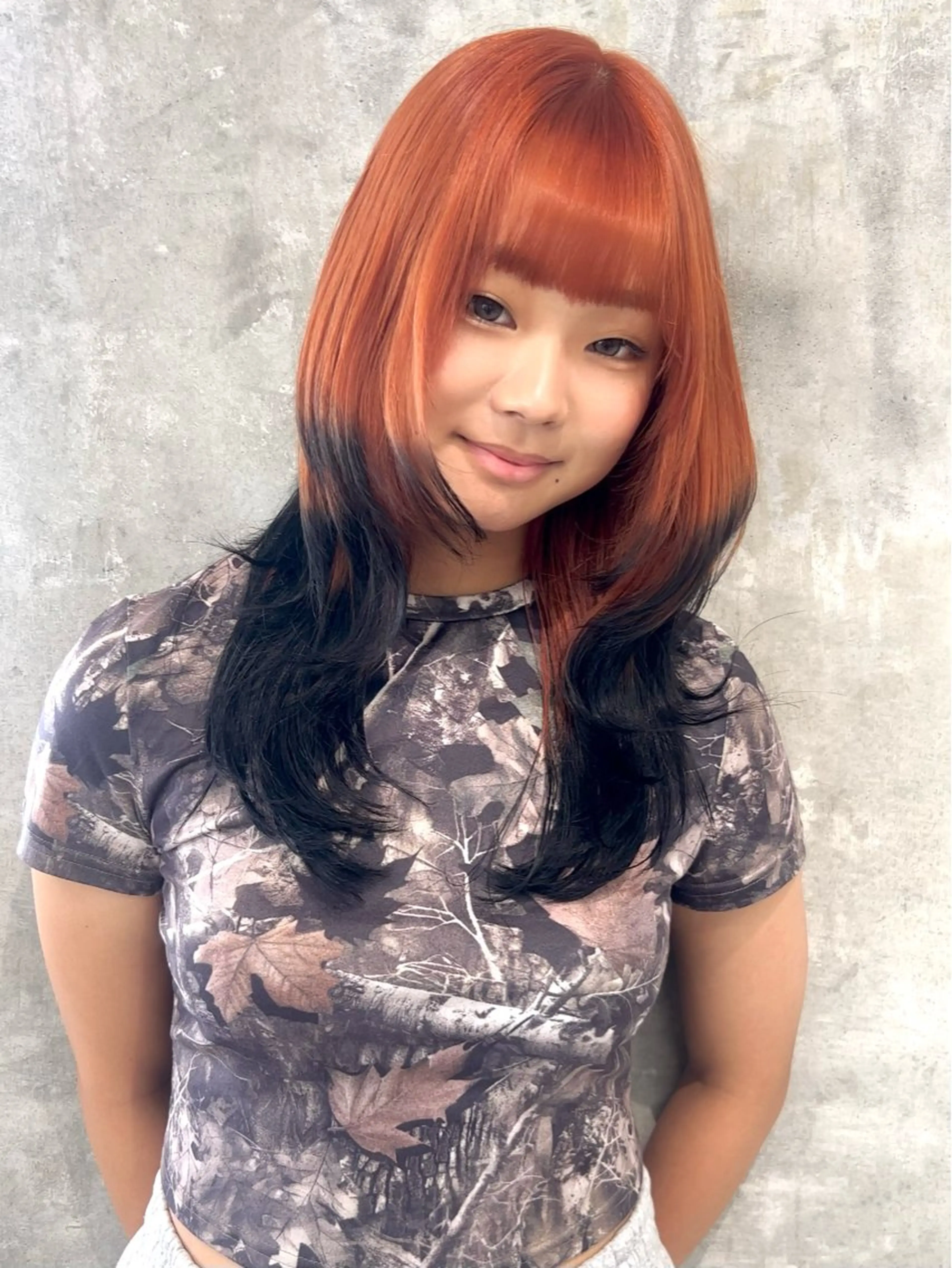 セミロング カラー ブリーチ ダブルカラー イルミナカラー ブリーチなしカラー ボブ カット ヘアカラー トリートメント LUCK 本厚木店のヘアスタイル