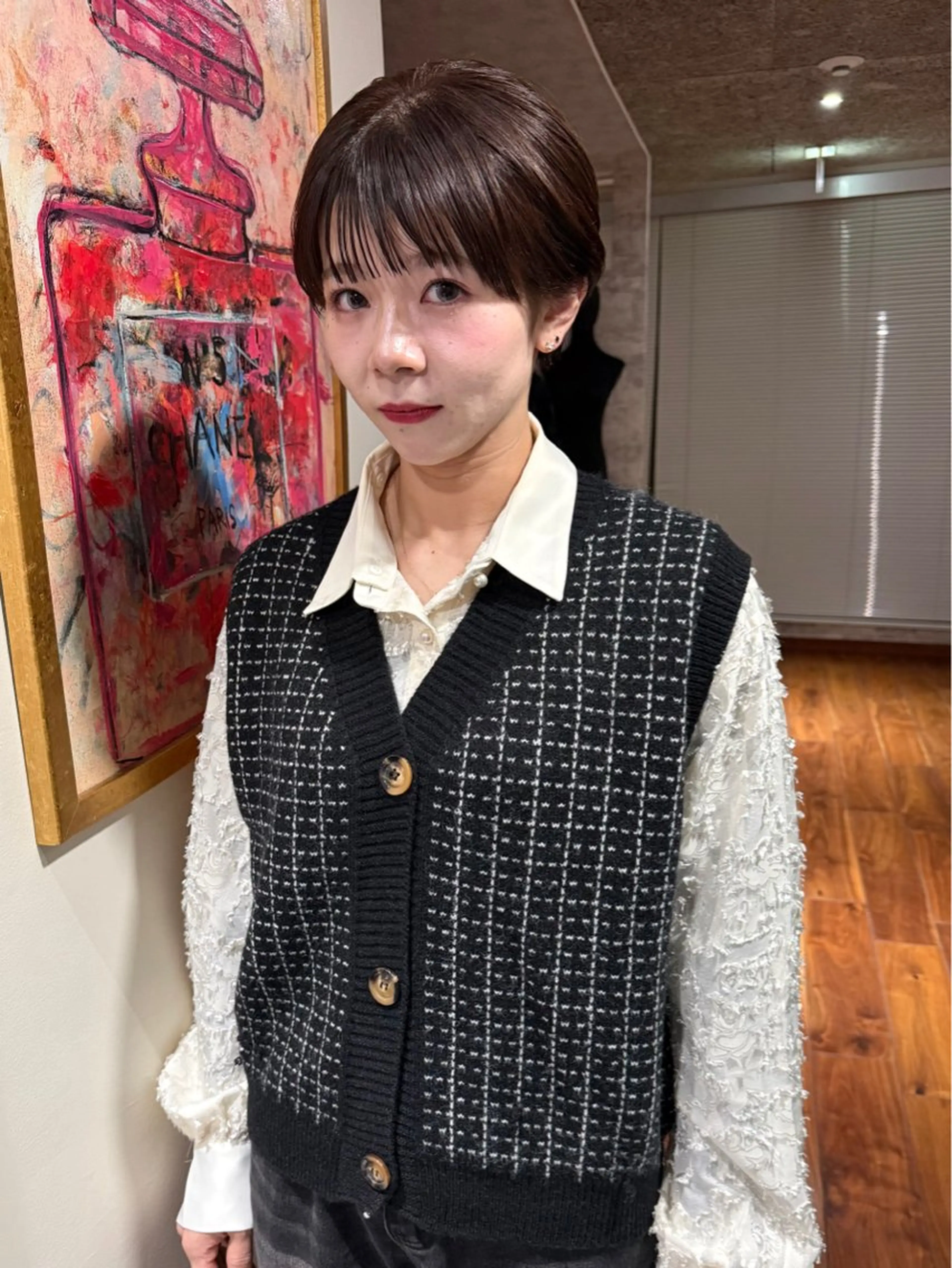 ショート カラー パーマ カット ヘアカラー 縮毛矯正 トリートメント mai / linoah˚✧のヘアスタイル