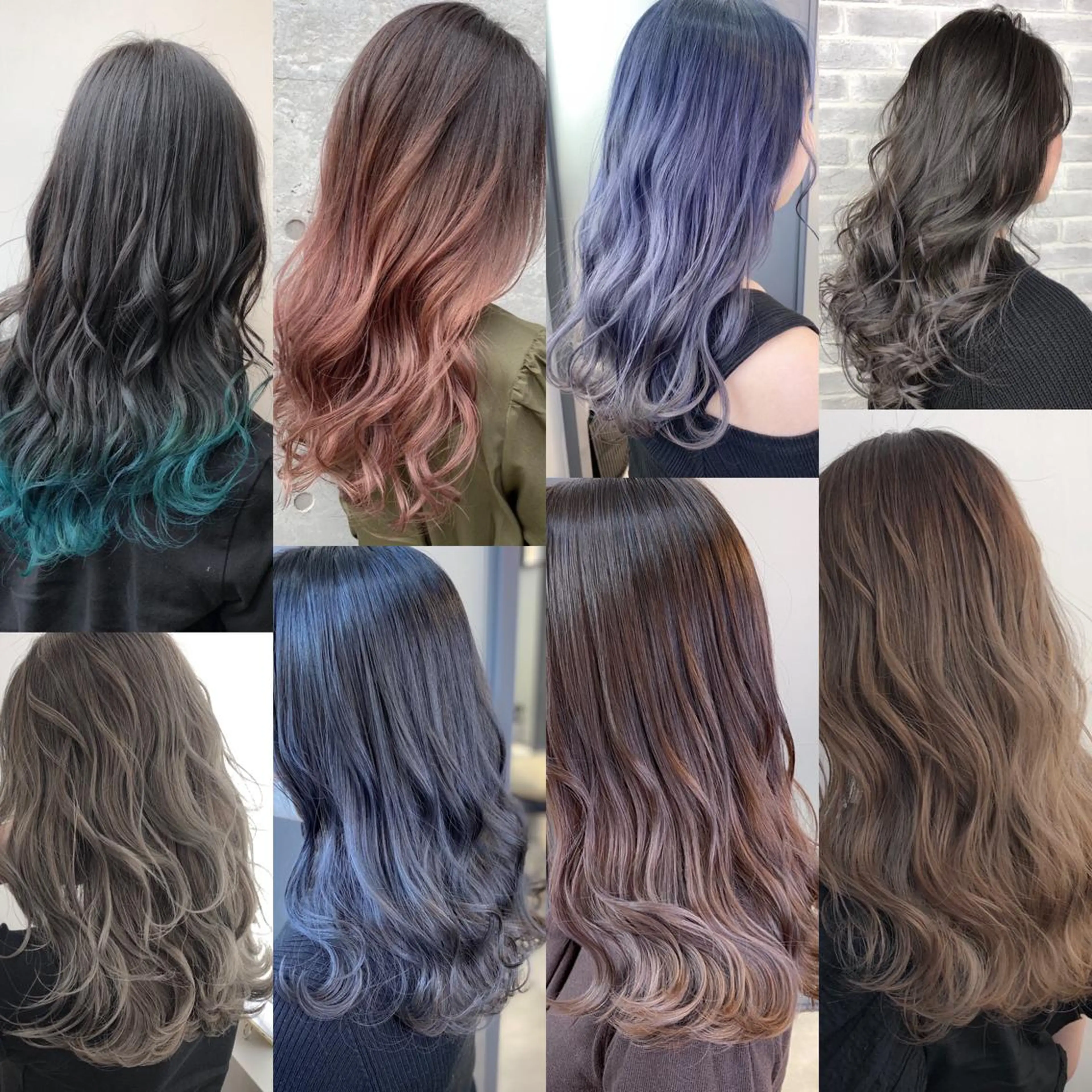 セミロング カラー ブリーチ 透明感カラー グラデーションカラー SALOWIN神戸三宮East店所属・【透明感、艶髪】西村 有司のヘアスタイル