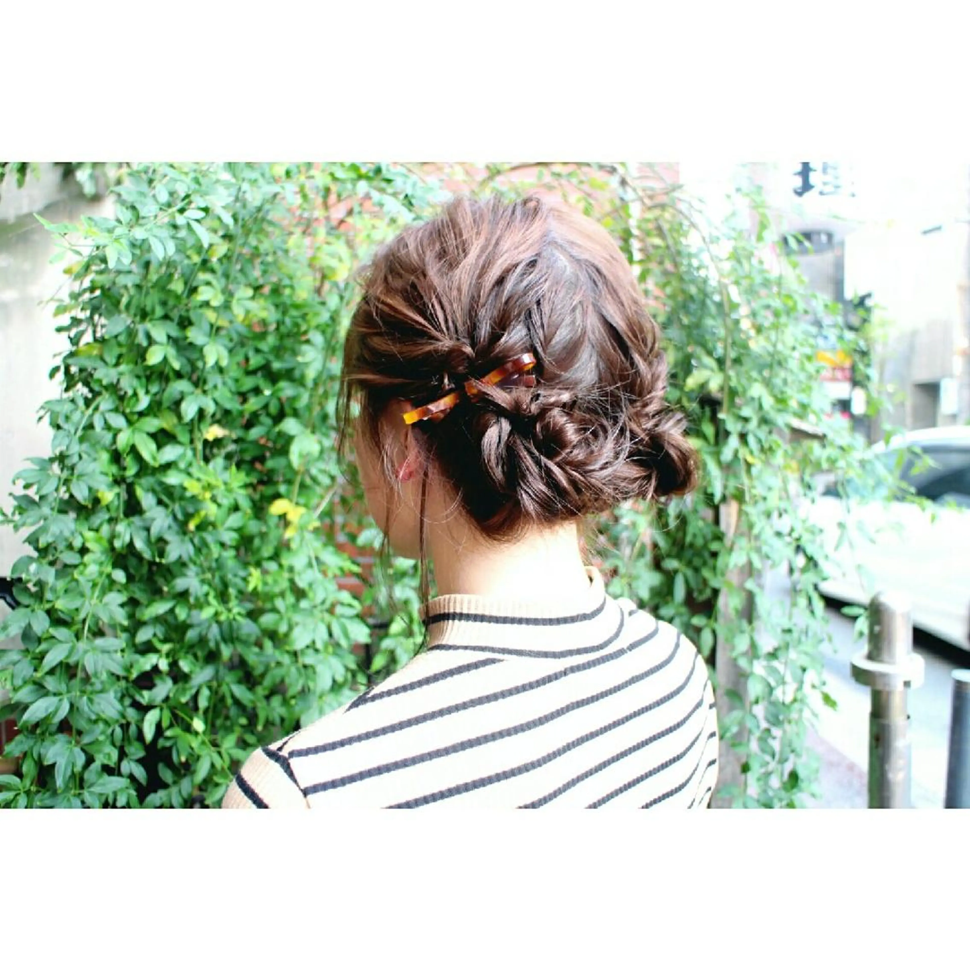 ヘアアレンジ Click所属・クニモトハルナ ボブ/柔らかカラーのヘアスタイル