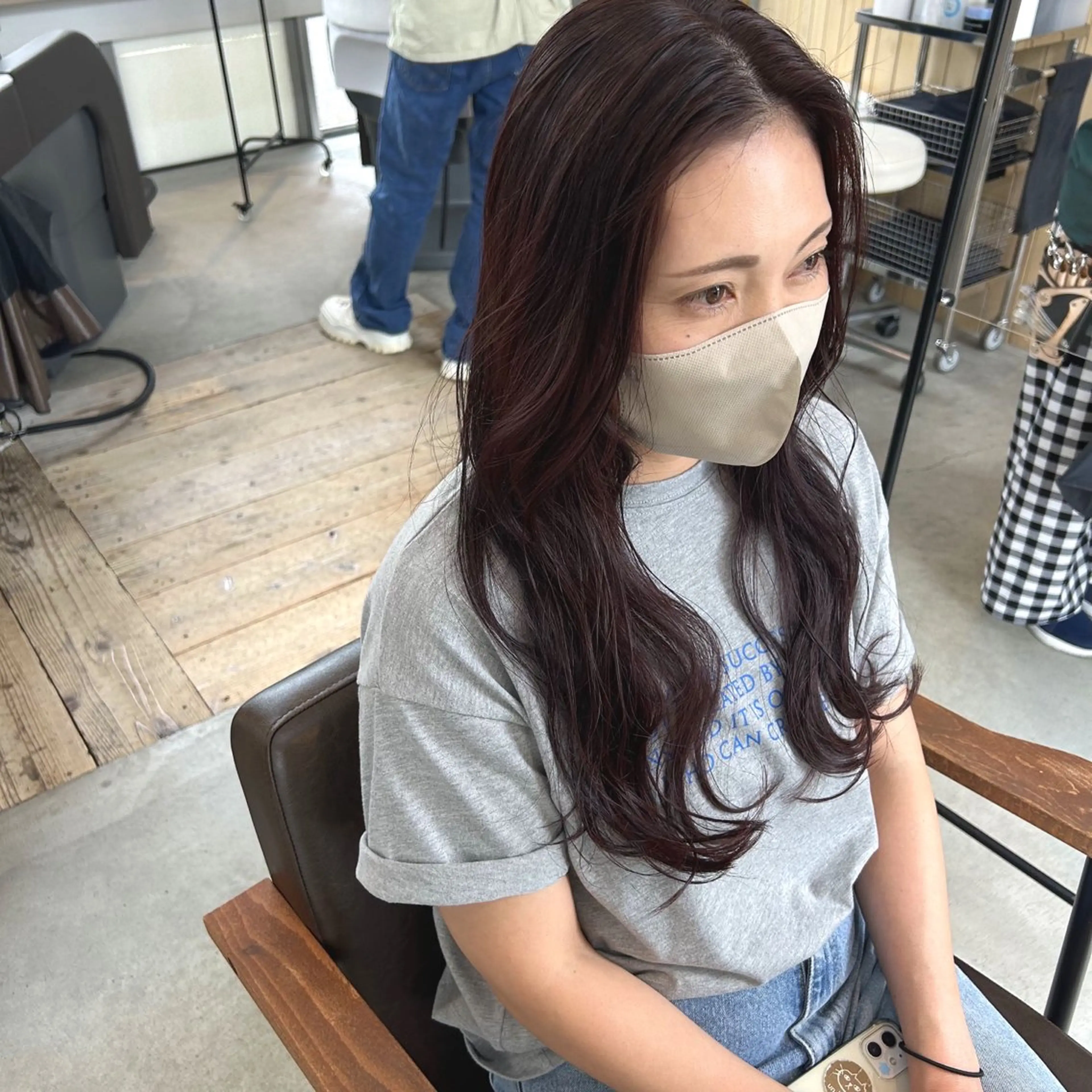 ロング カット ヘアカラー トリートメント kachina所属・綿貫 美雪のヘアスタイル