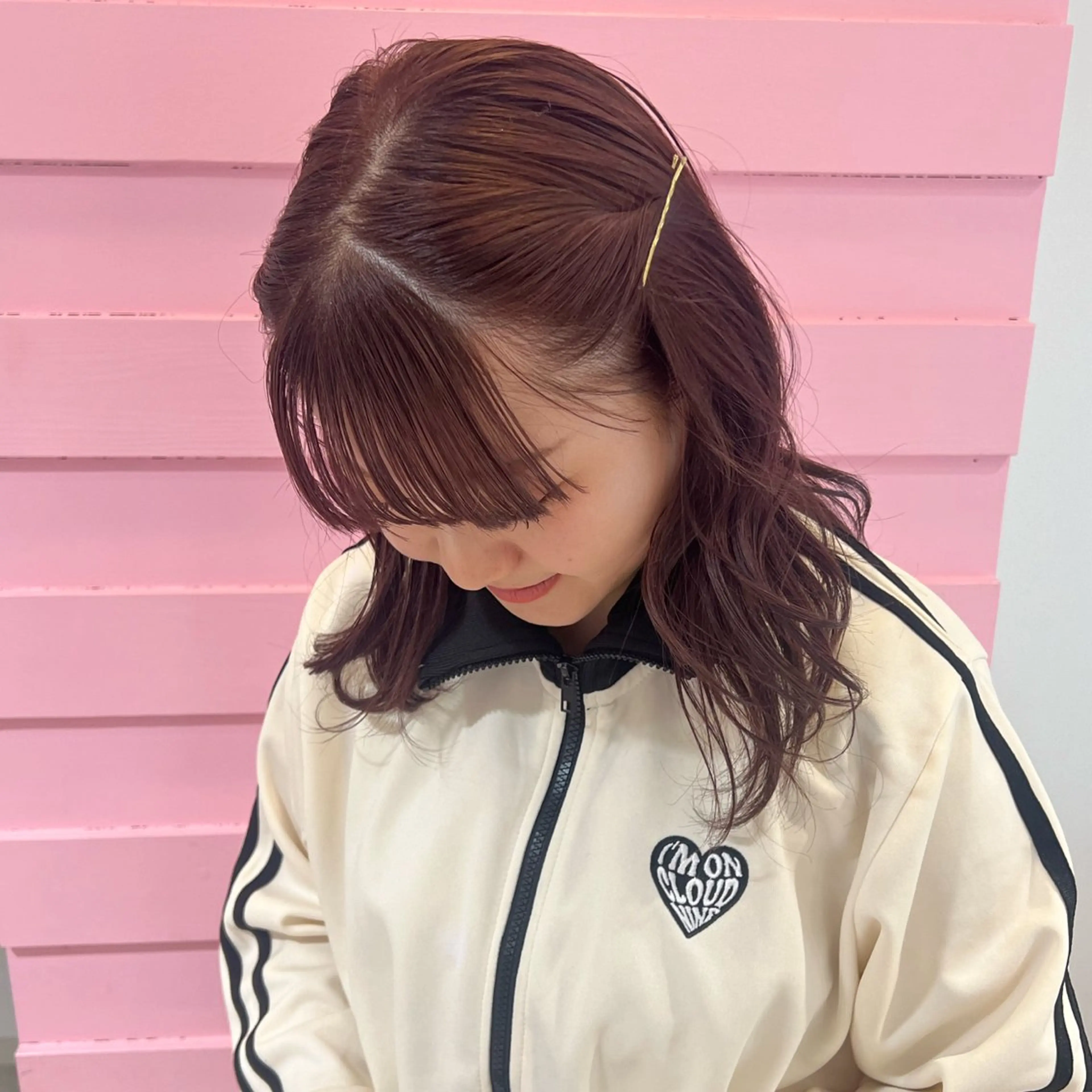 ミディアム カラー ヘアカラー トリートメント 🎀ダブルカラー/ ピンク×ガーリー🎀のヘアスタイル