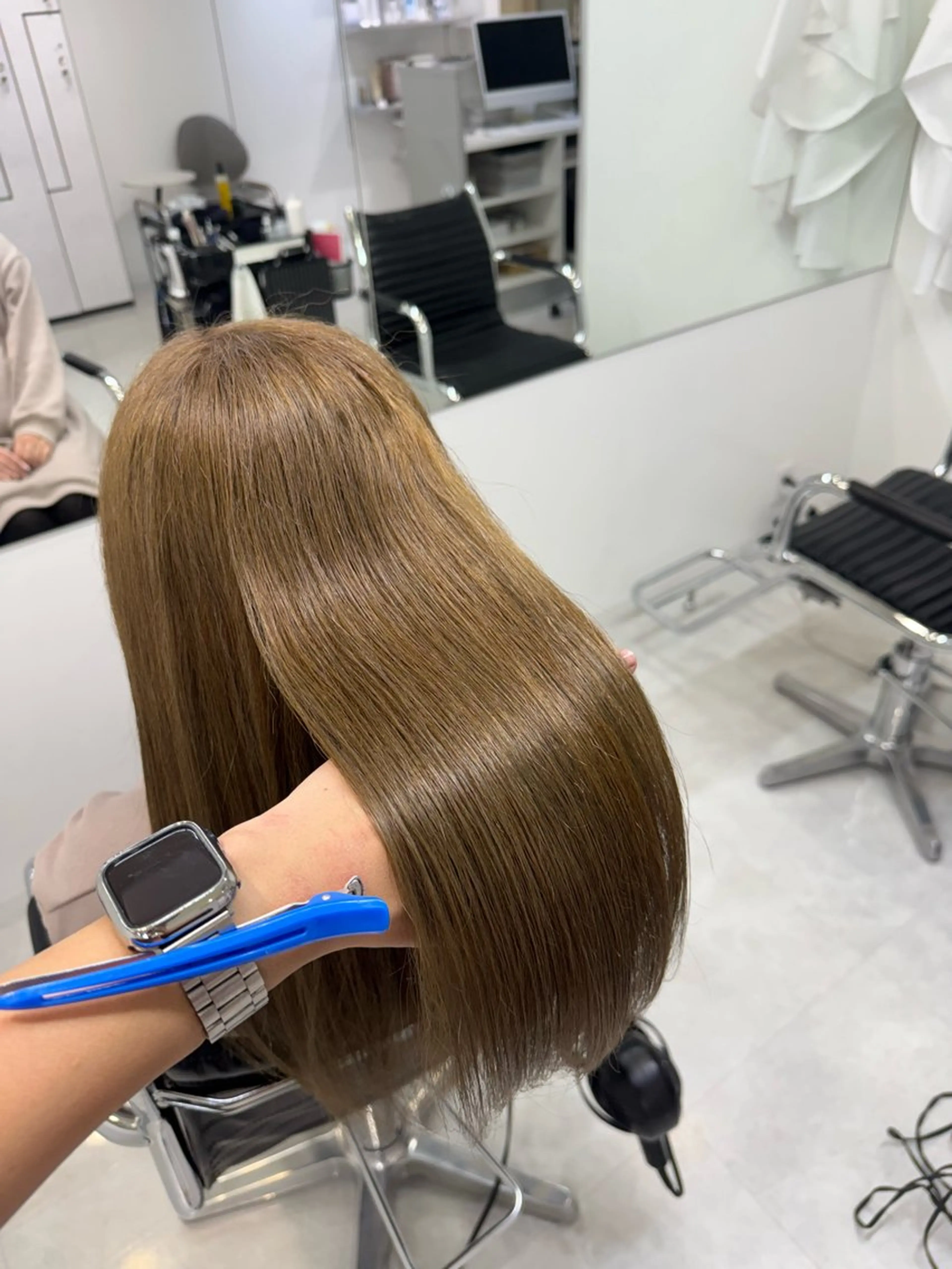 ロング カラー ブリーチ 韓国ヘア🇰🇷 /艶カラー✨のヘアスタイル