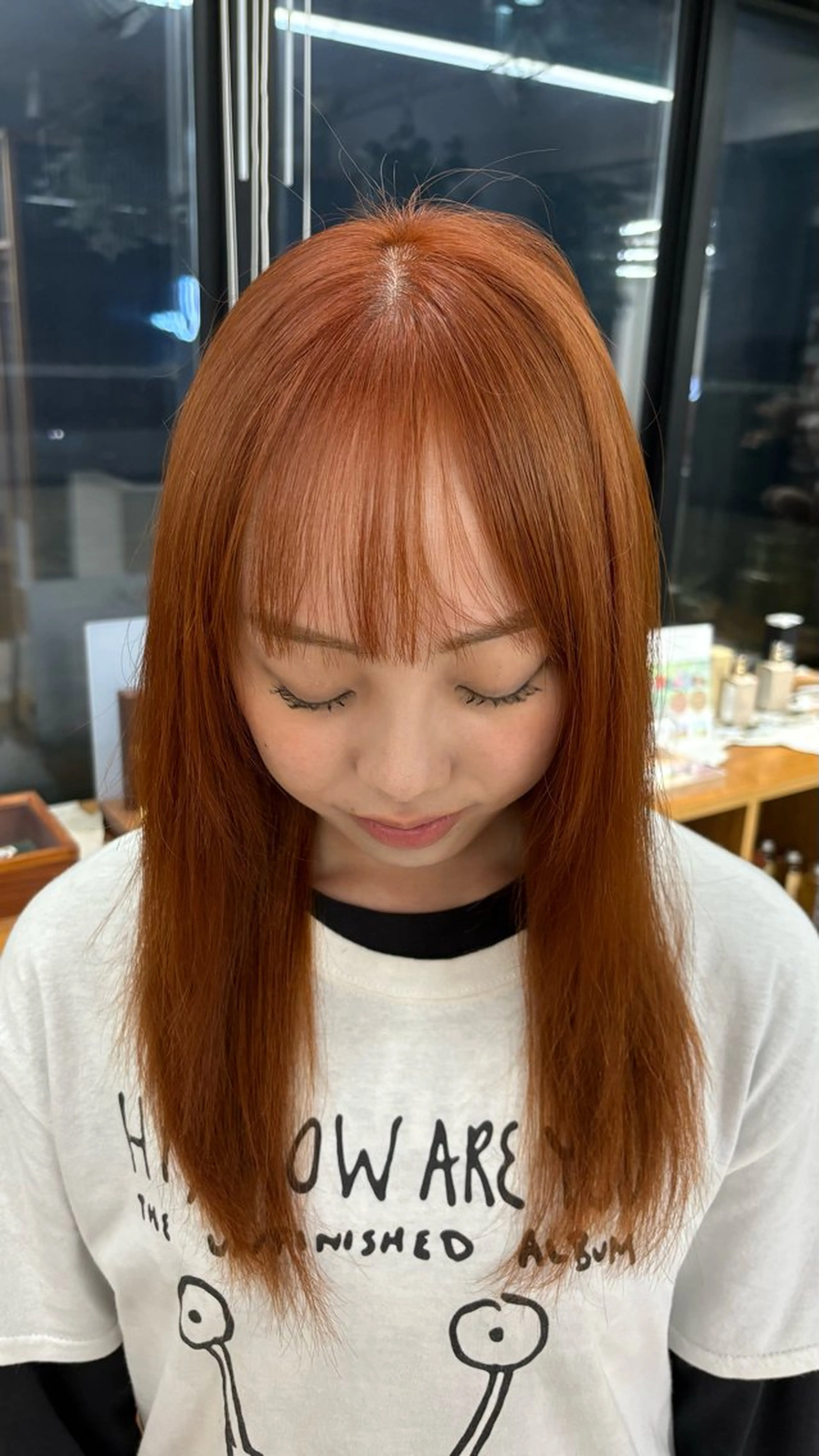 セミロング オレンジブラウン 【メンズ特化】 イマダナツミのヘアスタイル