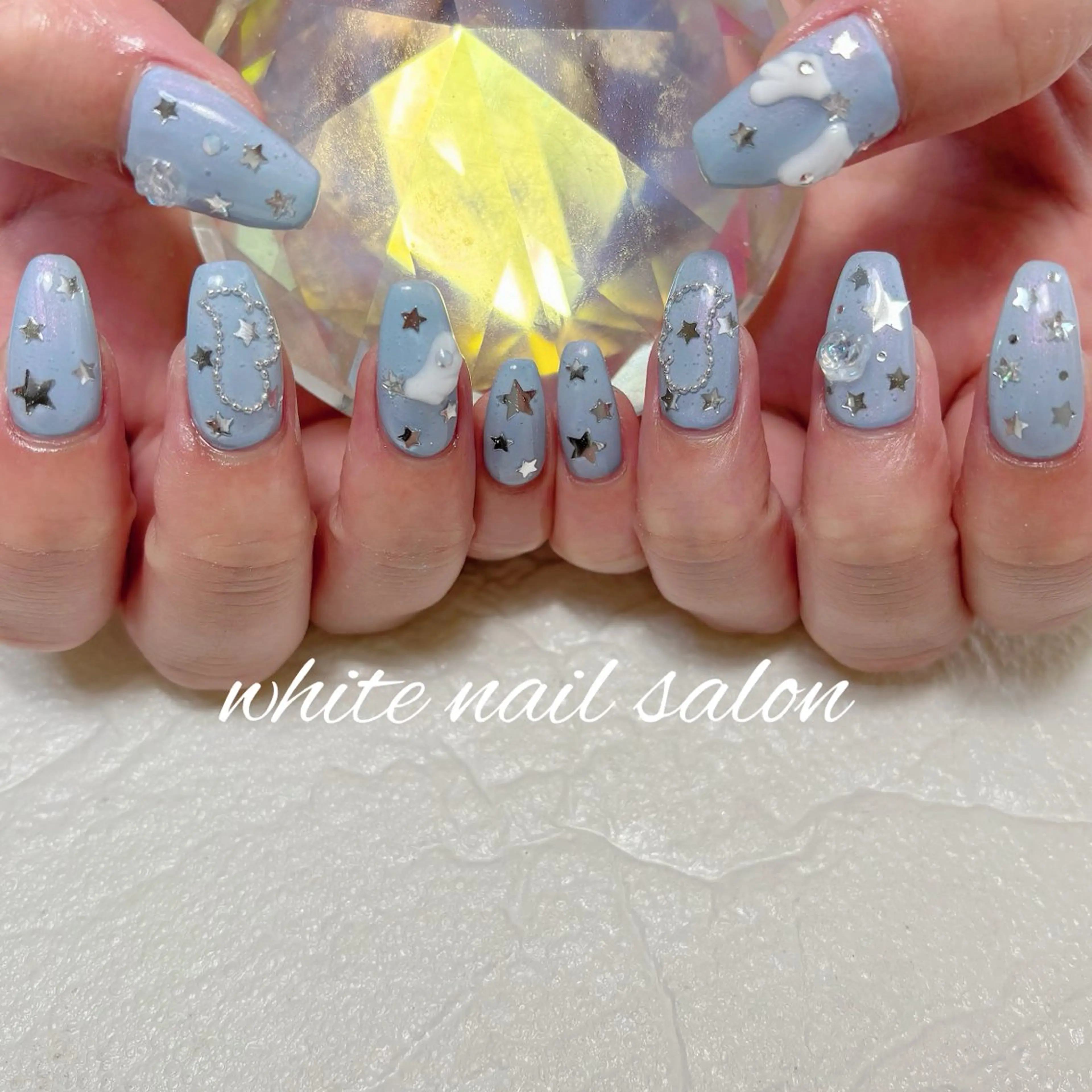ネイル フットネイル 持ち込み ホワイト ハンドネイル white nail salonのネイルデザイン