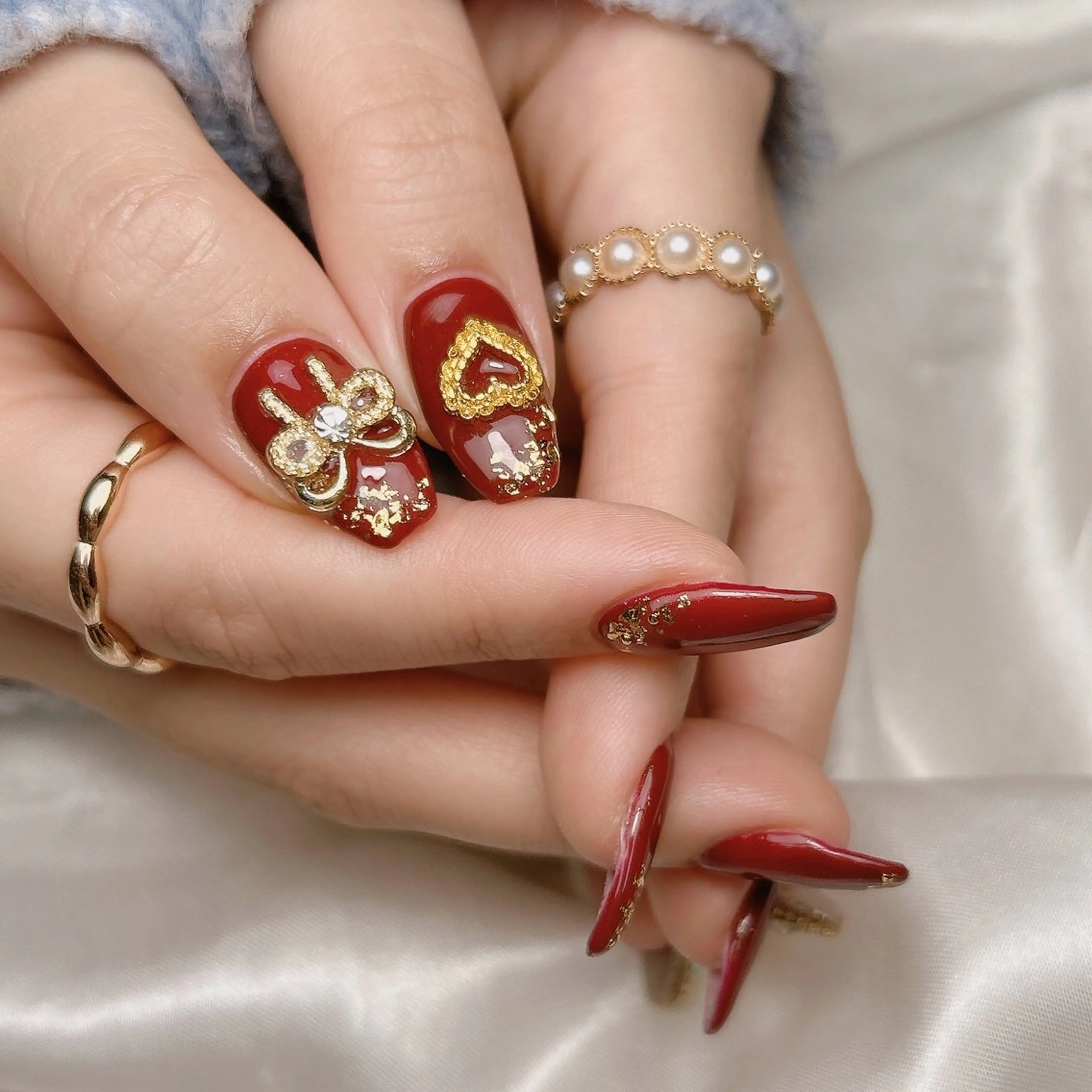 ネイル 成人式 ハンドネイル junna 金山.東別院.上前津のネイルデザイン