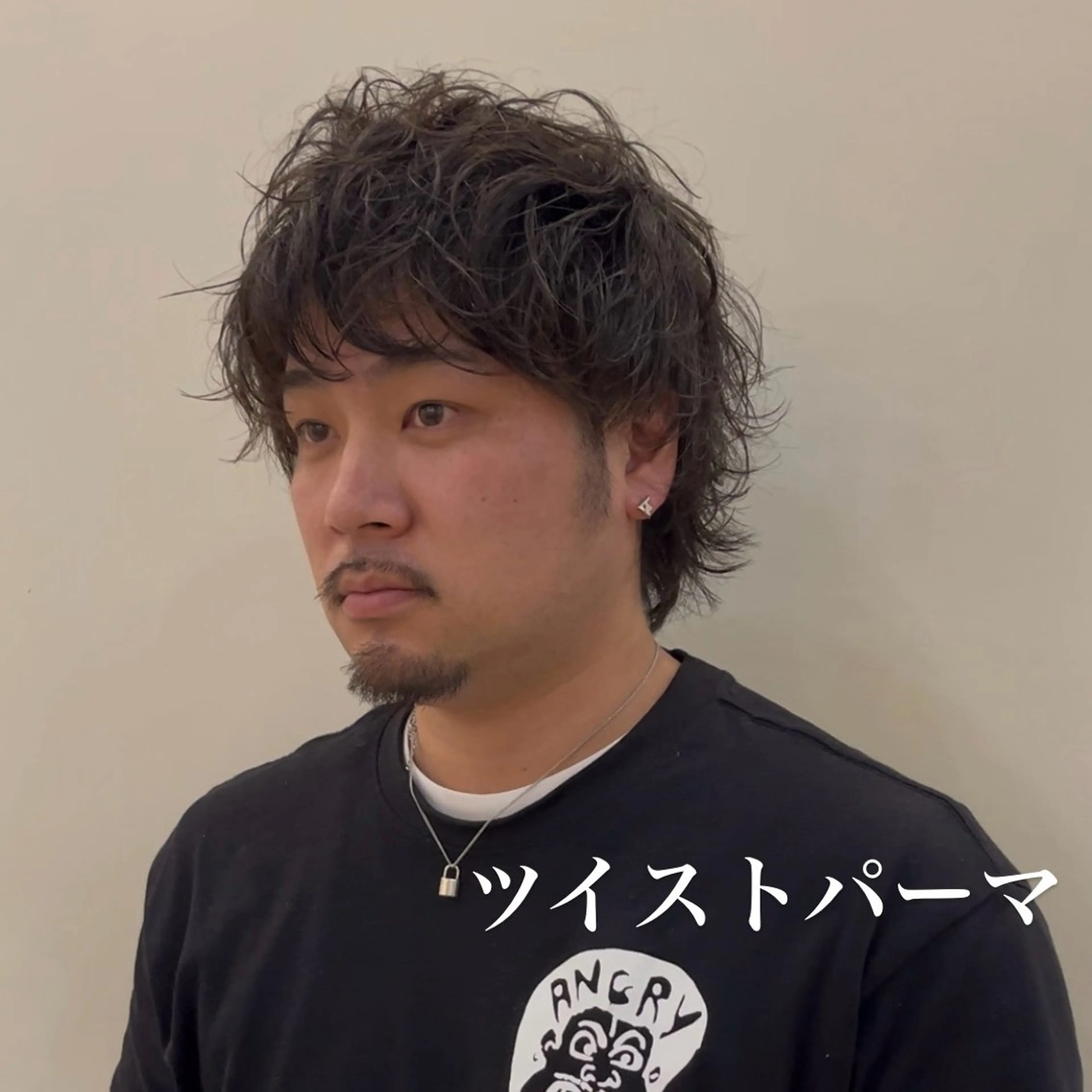 パーマ メンズ カット ヘアカラー パーマ 似合わせカット暖色 カラーhiyonaのヘアスタイル