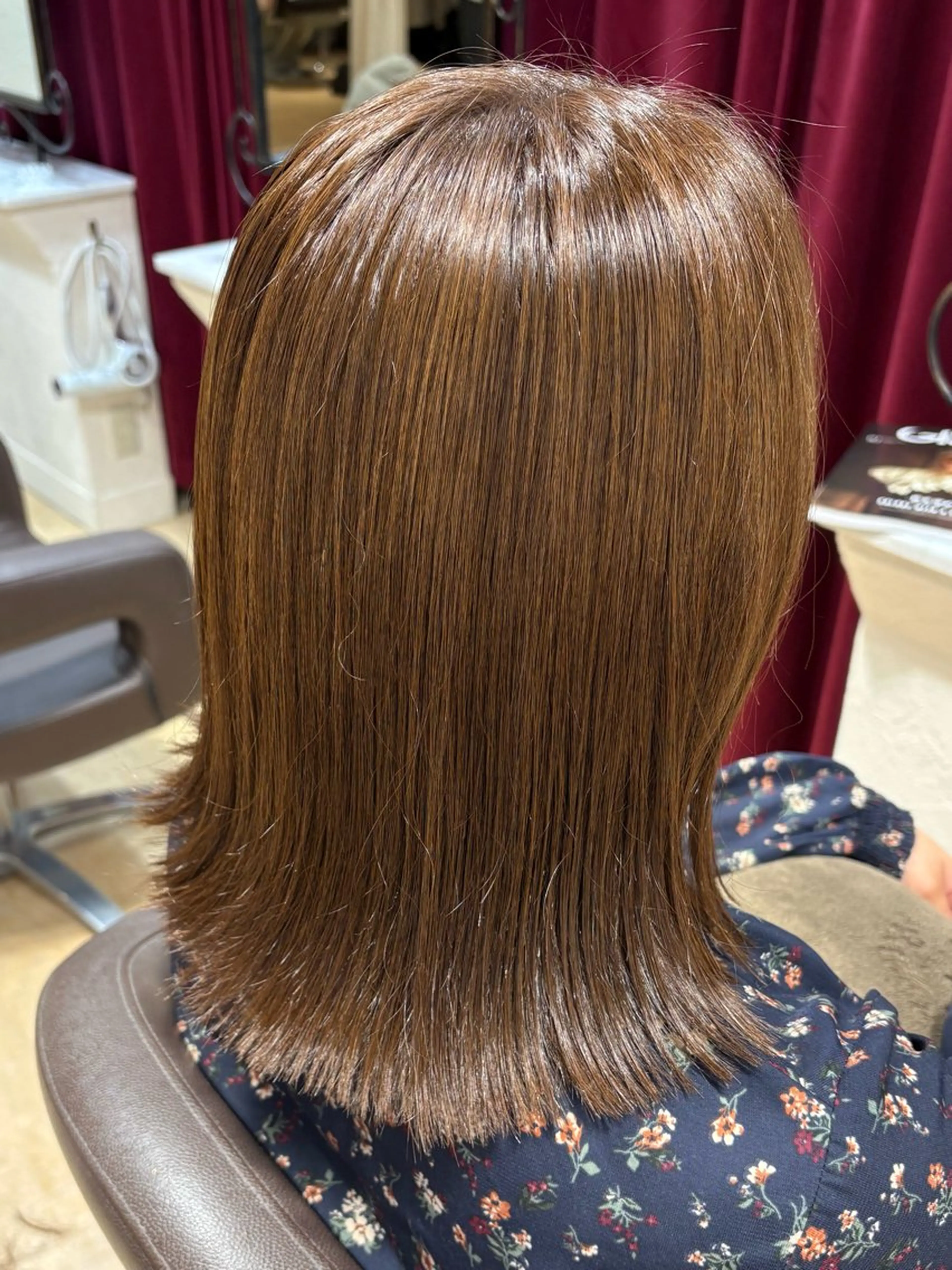 ミディアム ショートボブ ボブ ハイライト 髪質改善 似合わせカット カット ヘアカラー 瀧澤 一真のヘアスタイル