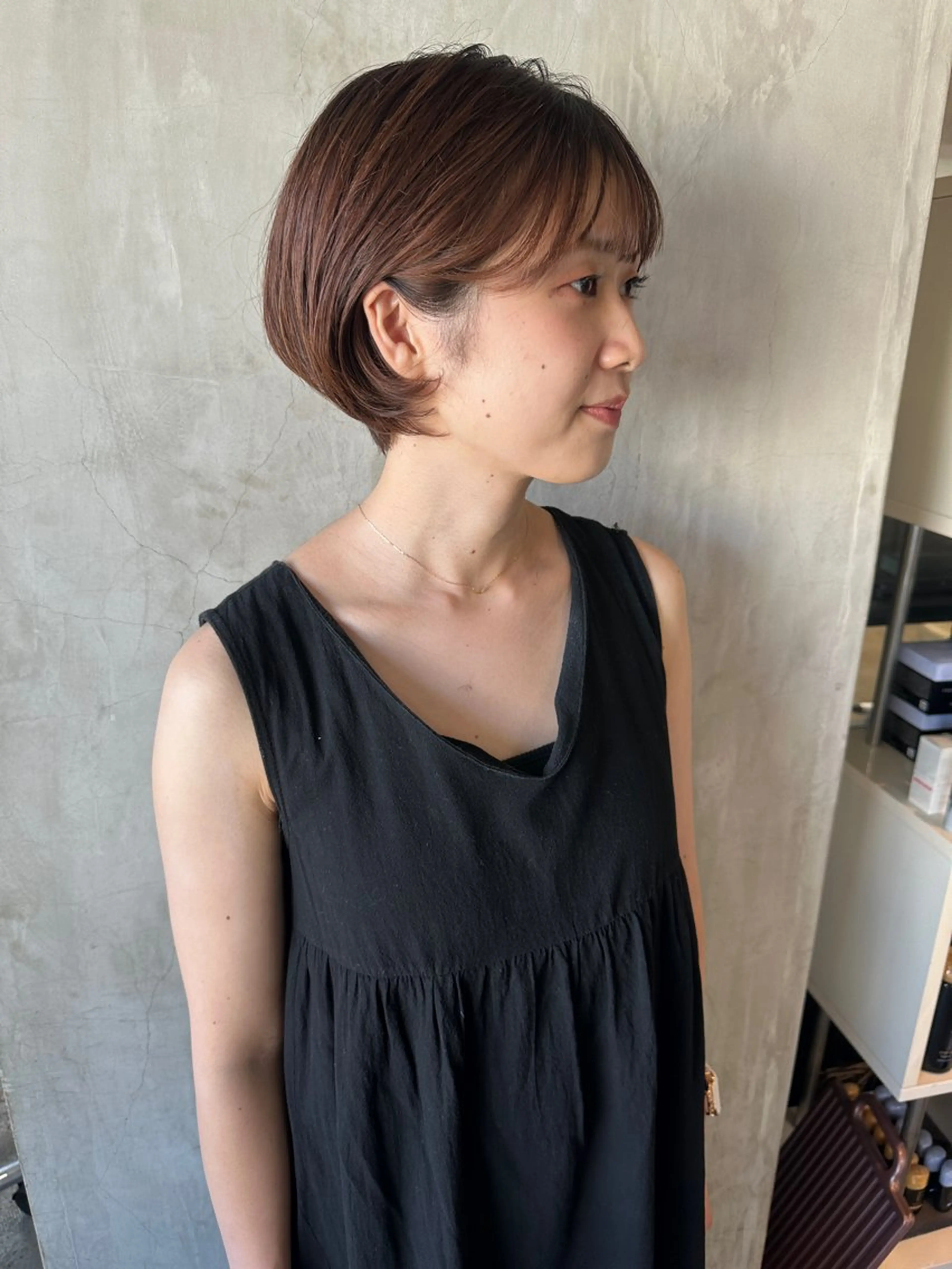 ショート カラー ヘアアレンジ ショートボブ ボブ ショートヘア stylist/蛯谷 珠里のヘアスタイル