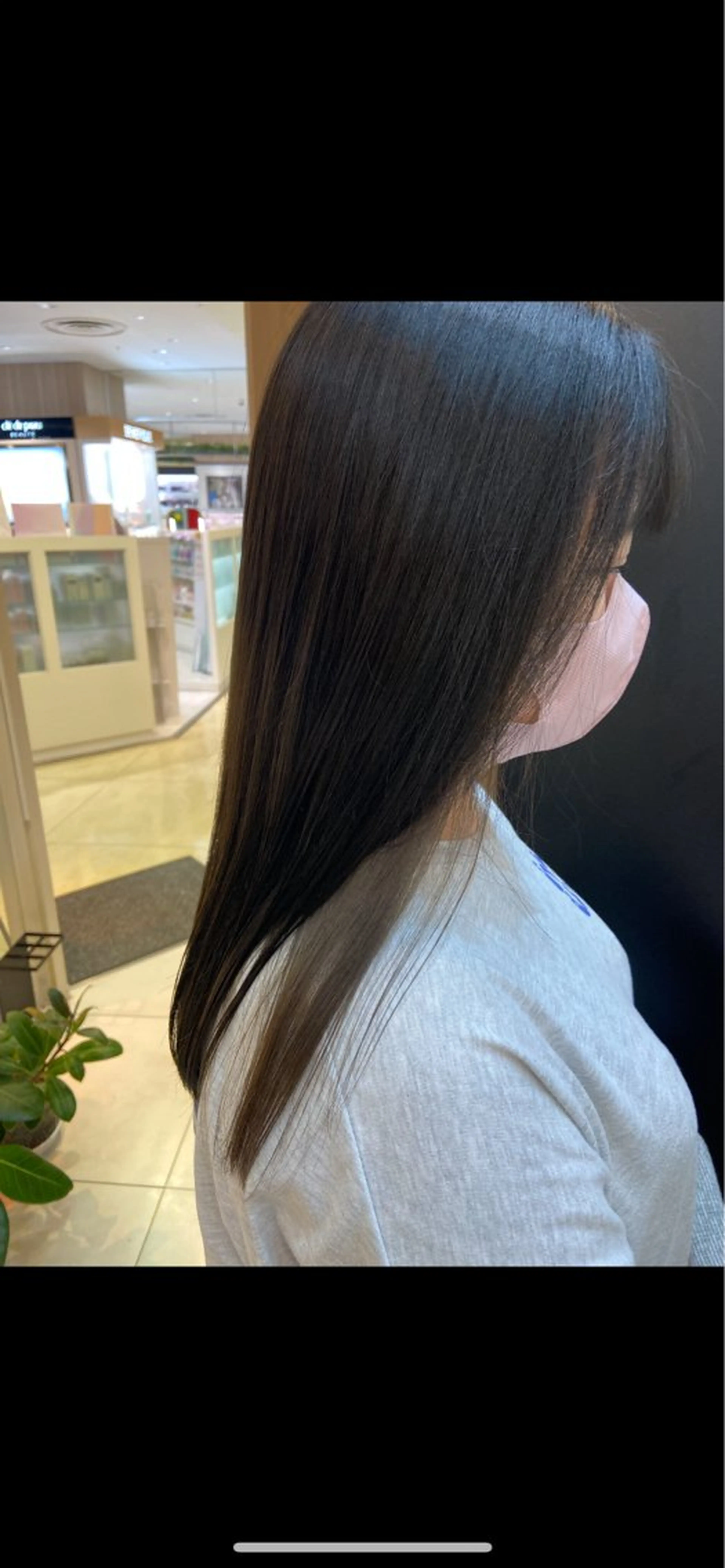 セミロング カラー 艶質改善/縮毛矯正 ササキナツミのヘアスタイル