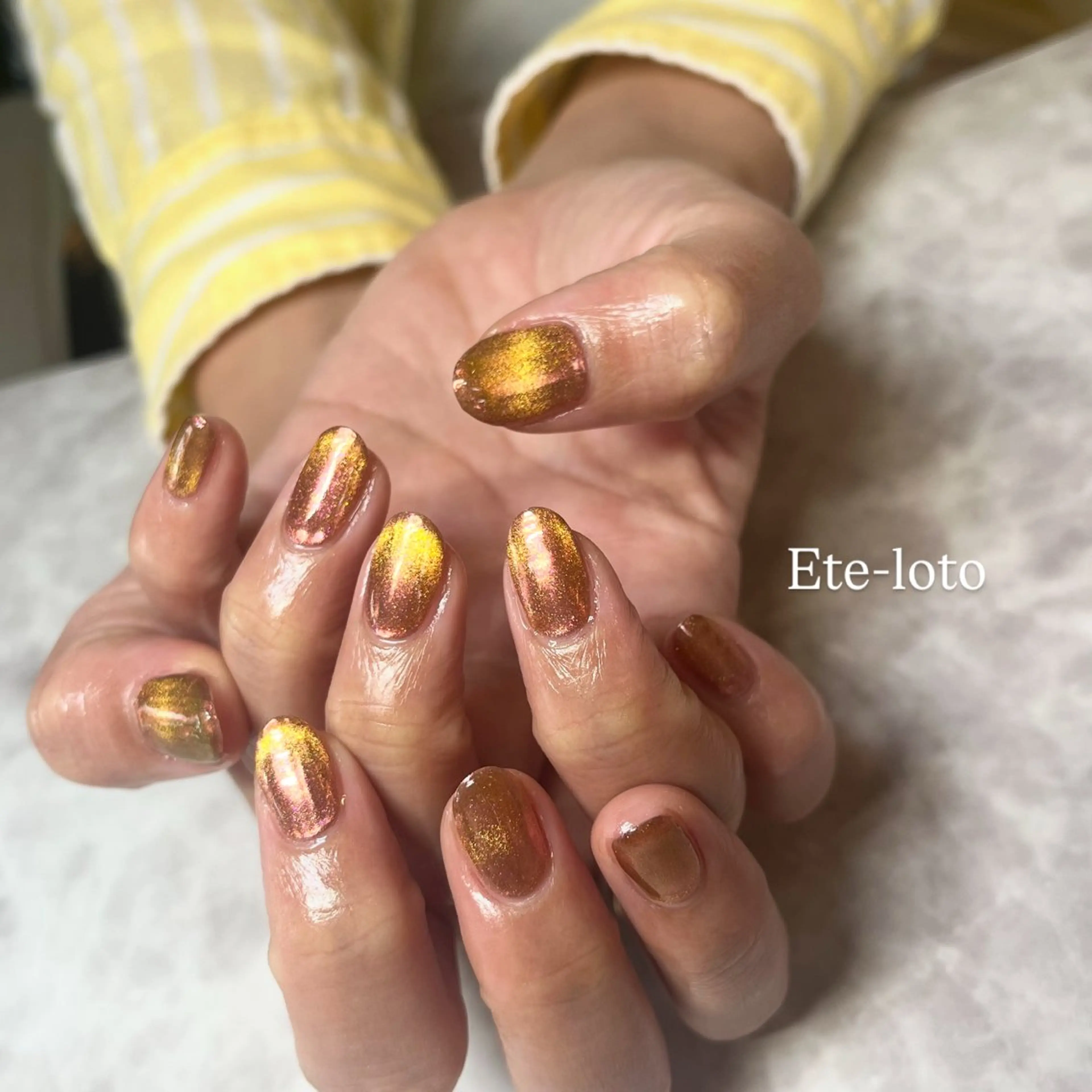 ネイル マグネットネイル ミラーネイル ハンドネイル nail bar Ete-loto【エテロート】所属・nail bar Ete-lotoのネイルデザイン