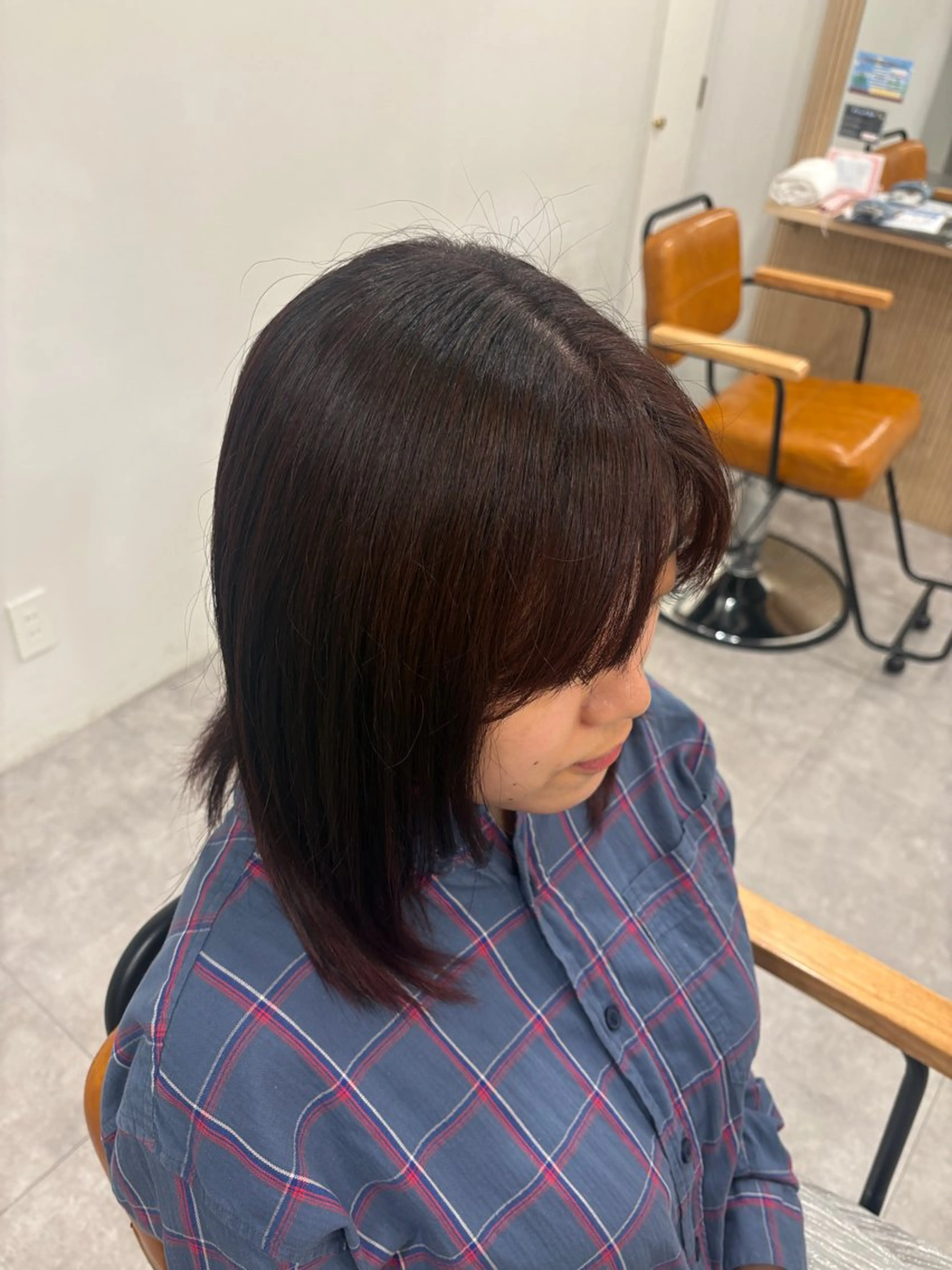 セミロング カラー ブラウンカラー ピンクカラー ピンクブラウン ヘアカラー SHIAN ⭐️KAHO⭐️のヘアスタイル