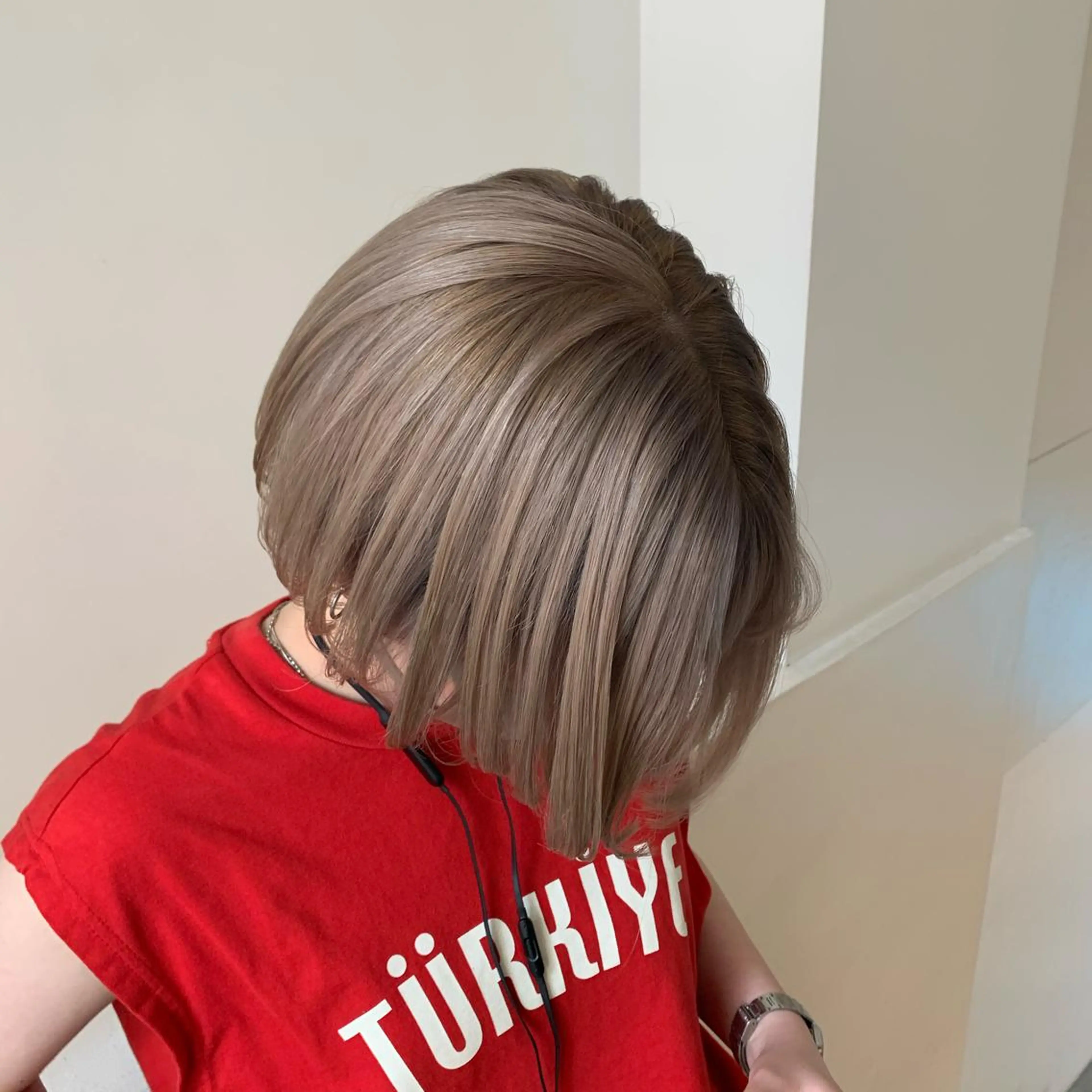 ショート カラー ネイル 【韓国ヘア・ネイル】 HINATA🍒のネイルデザイン