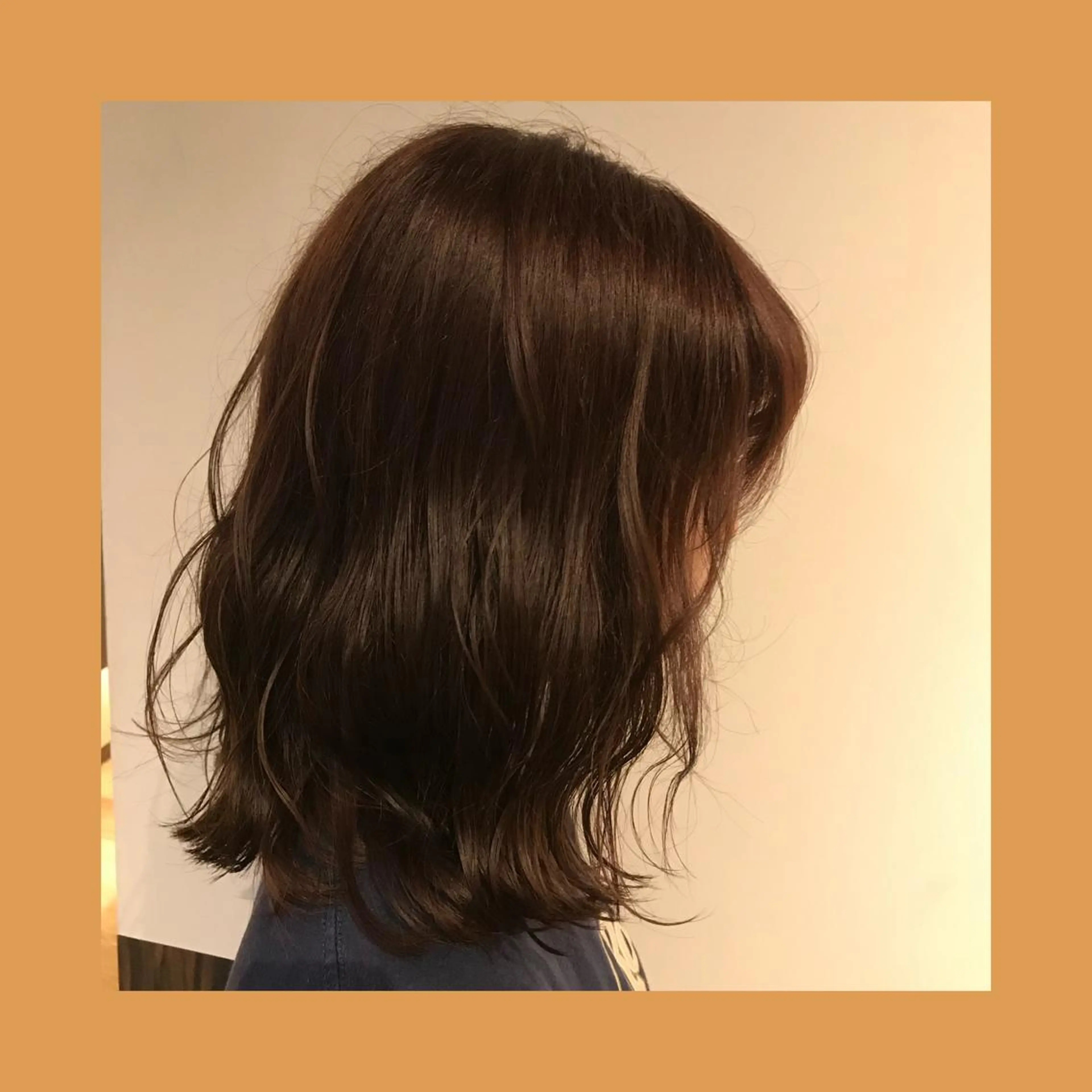 ミディアム カラー ブリーチ ブラウンカラー ブリーチなしカラー ヘアメイクモデル 募集中💛kinoのヘアスタイル