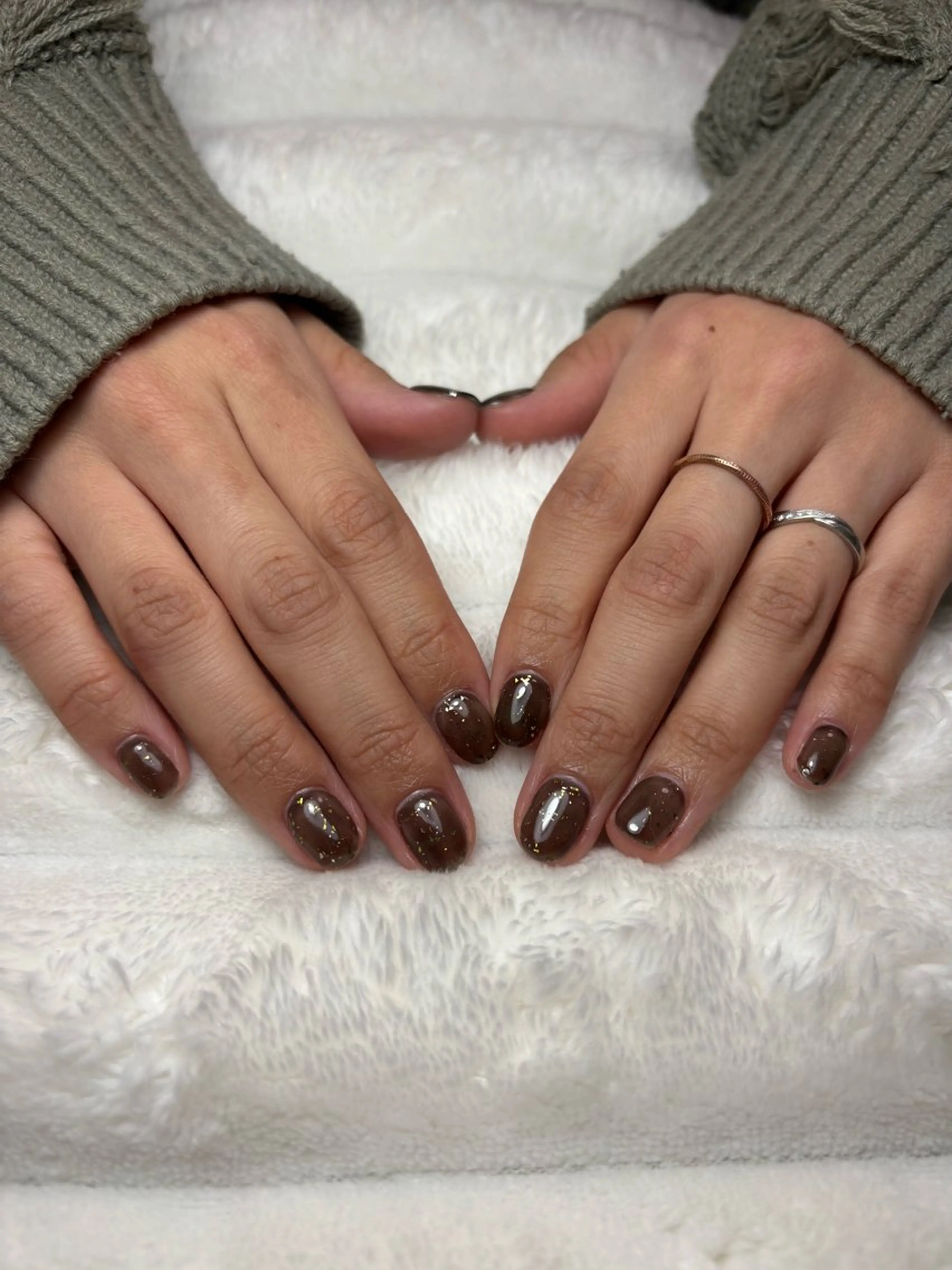 ネイル ワンカラーネイル ハンドネイル Bean.所属・芝田 まりあ　モデル募集中のネイルデザイン