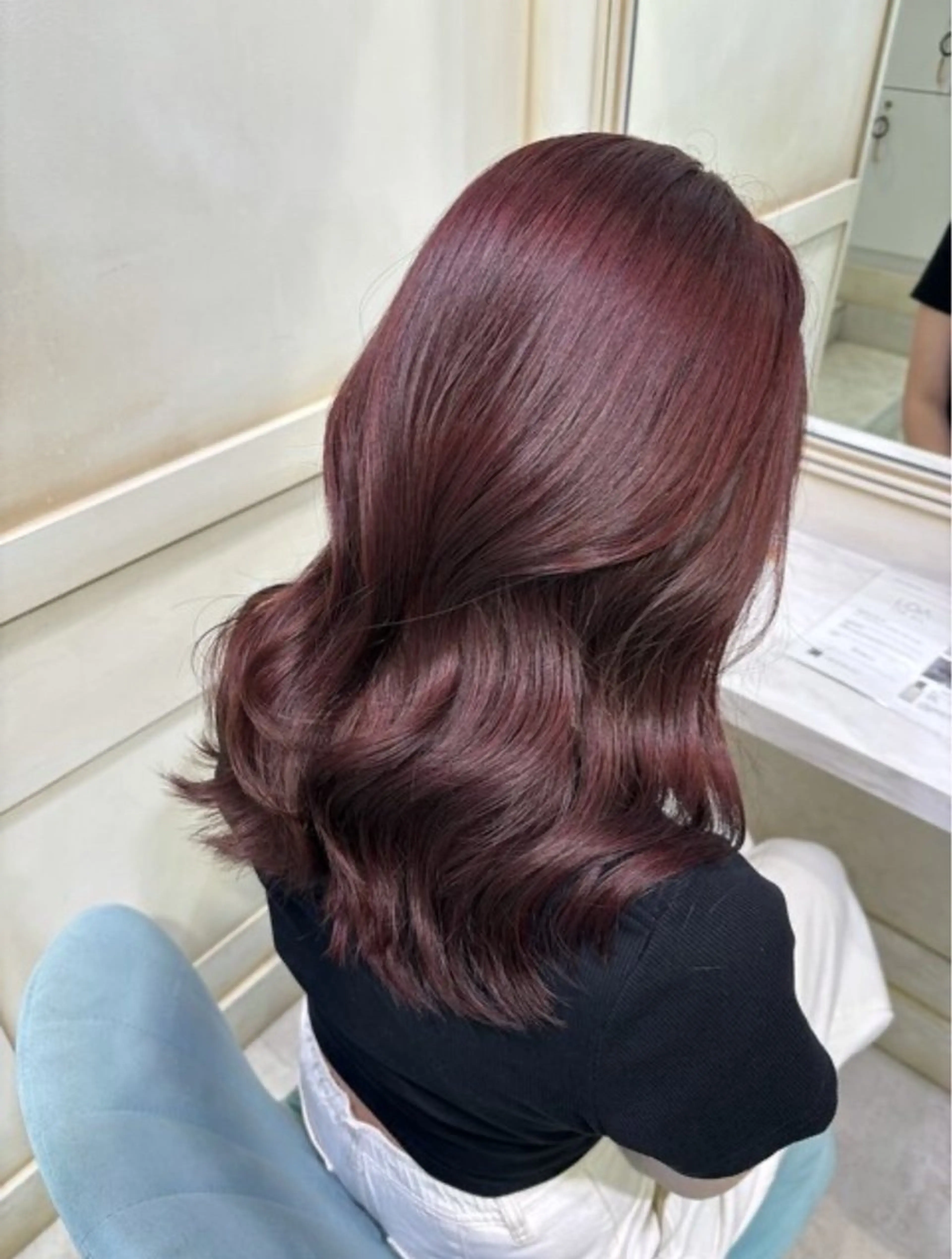 セミロング カラー ヘアカラー トリートメント 🦋ブリーチ/カラー 専門Aya💖のヘアスタイル