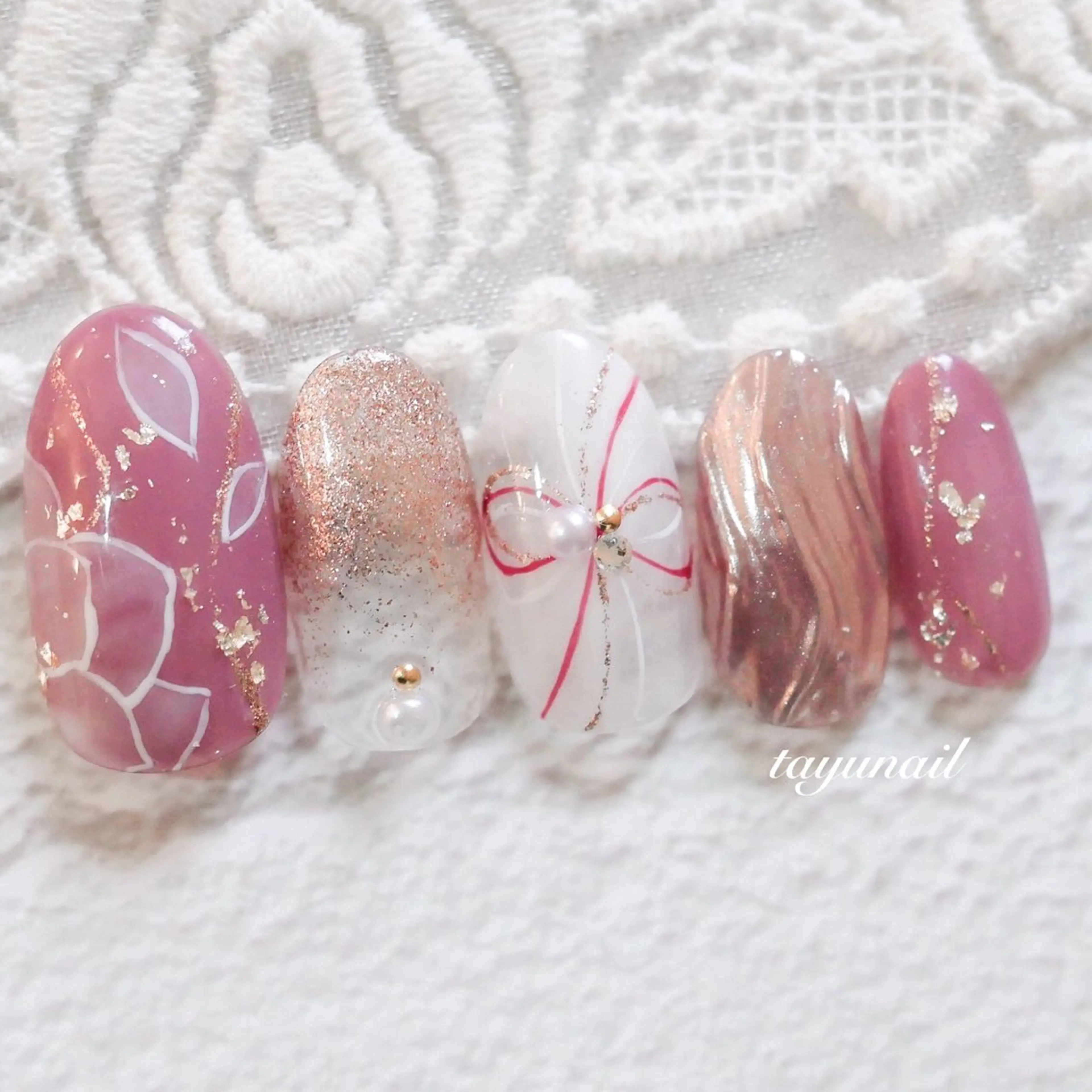 ネイル アートネイル ジェルネイル パラジェル ネイルサロン・ネイルスクール　たゆnail所属・ネイルサロン 【たゆnail】のネイルデザイン