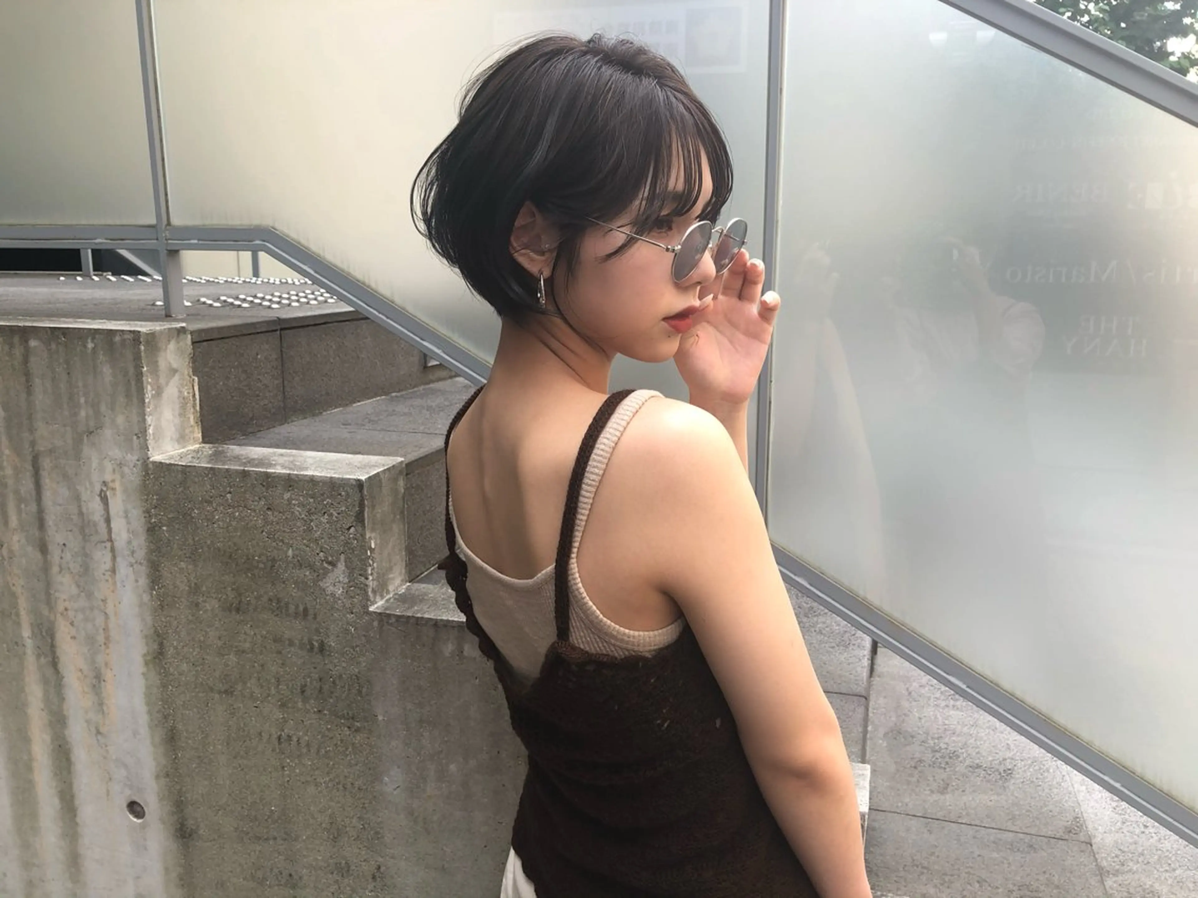 ショート カラー ショート/ボブ/ 心斎橋/宮脇美奈のヘアスタイル