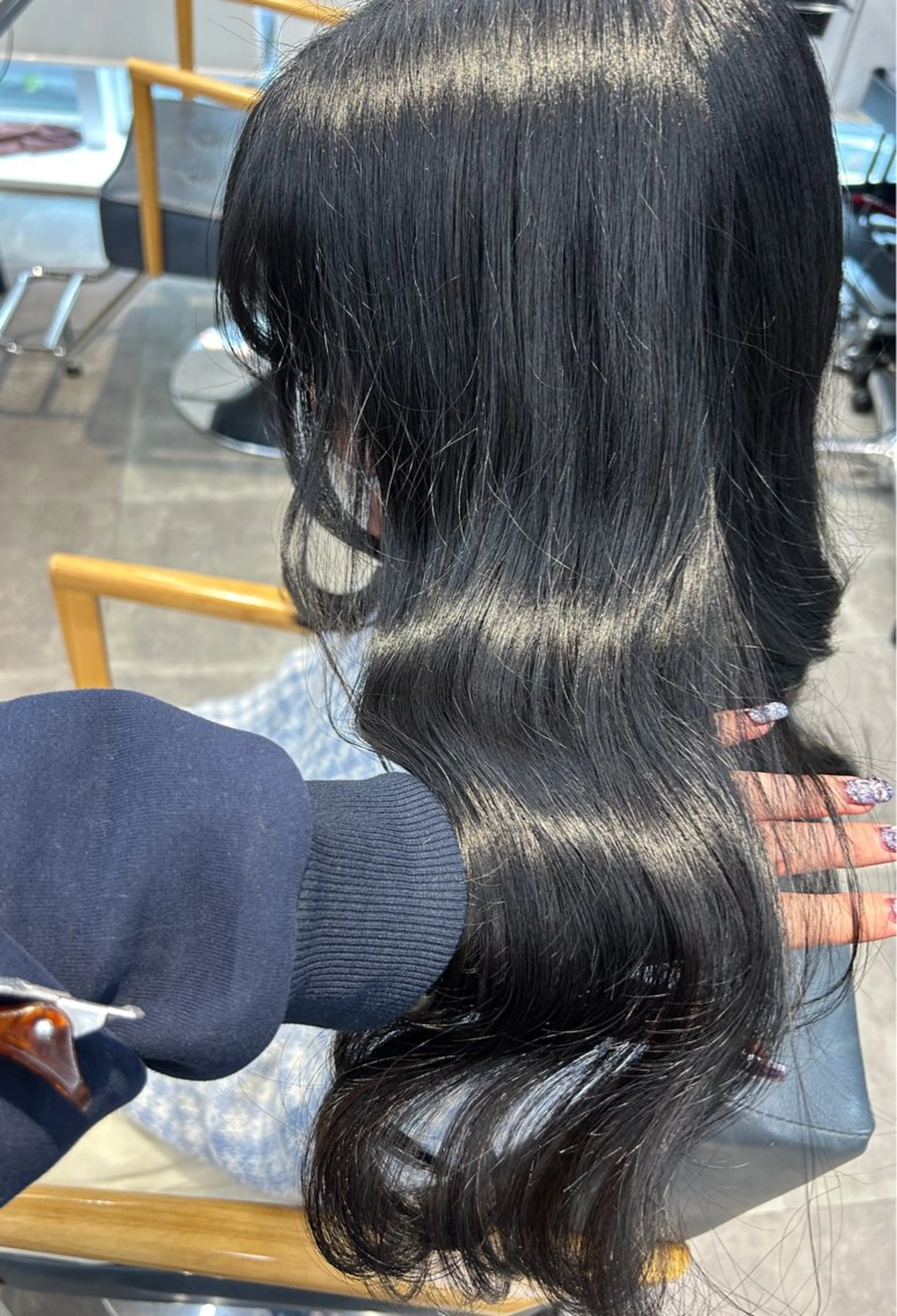 ロング カラー カット ヘアカラー トリートメント newi梅田🫧韓国 ヘア🫧sakiのヘアスタイル