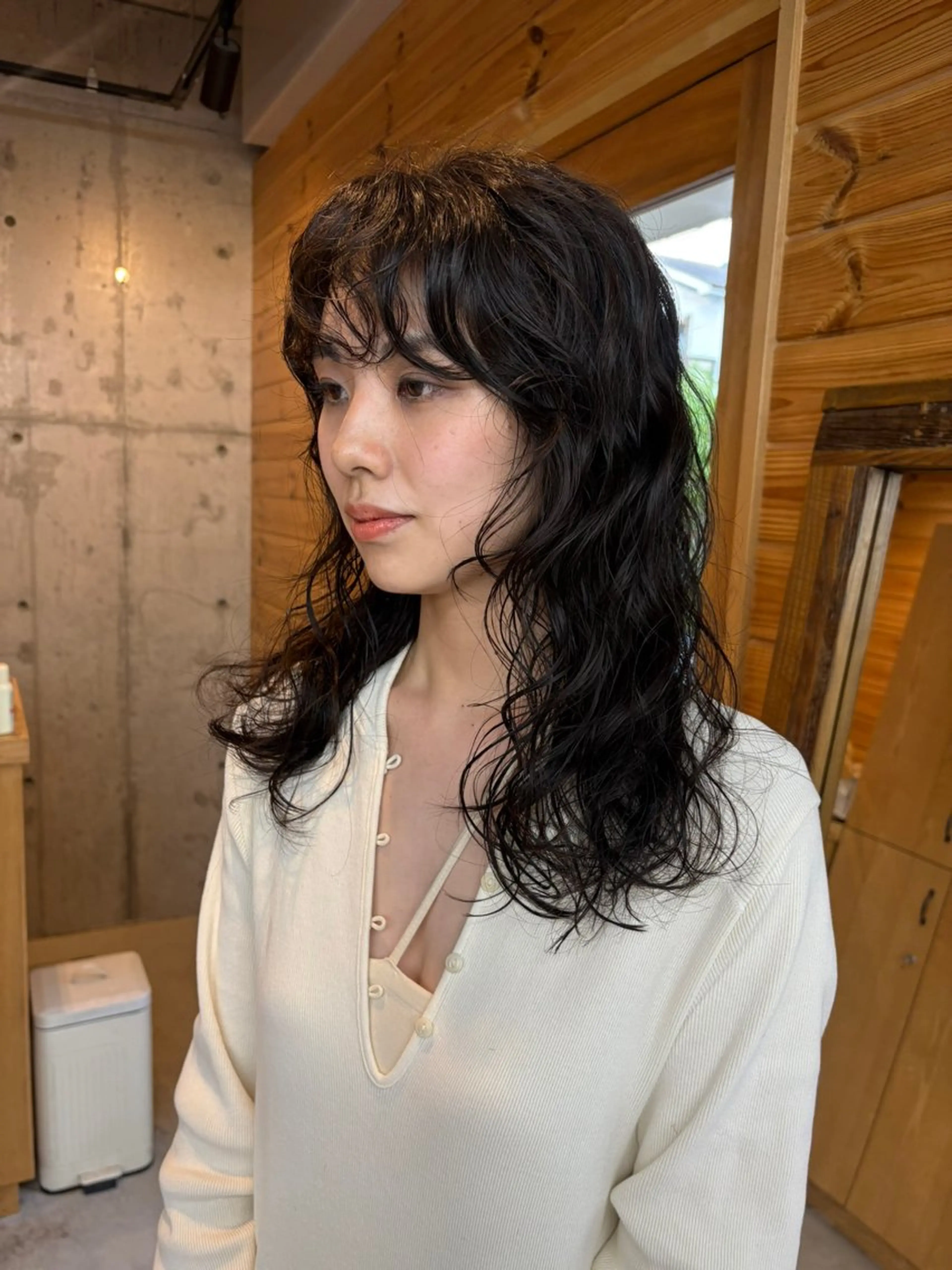 パーマ カット パーマ Cafune juntos YOLO所属・大阪美容師/ スパニスト/東本真菜のヘアスタイル