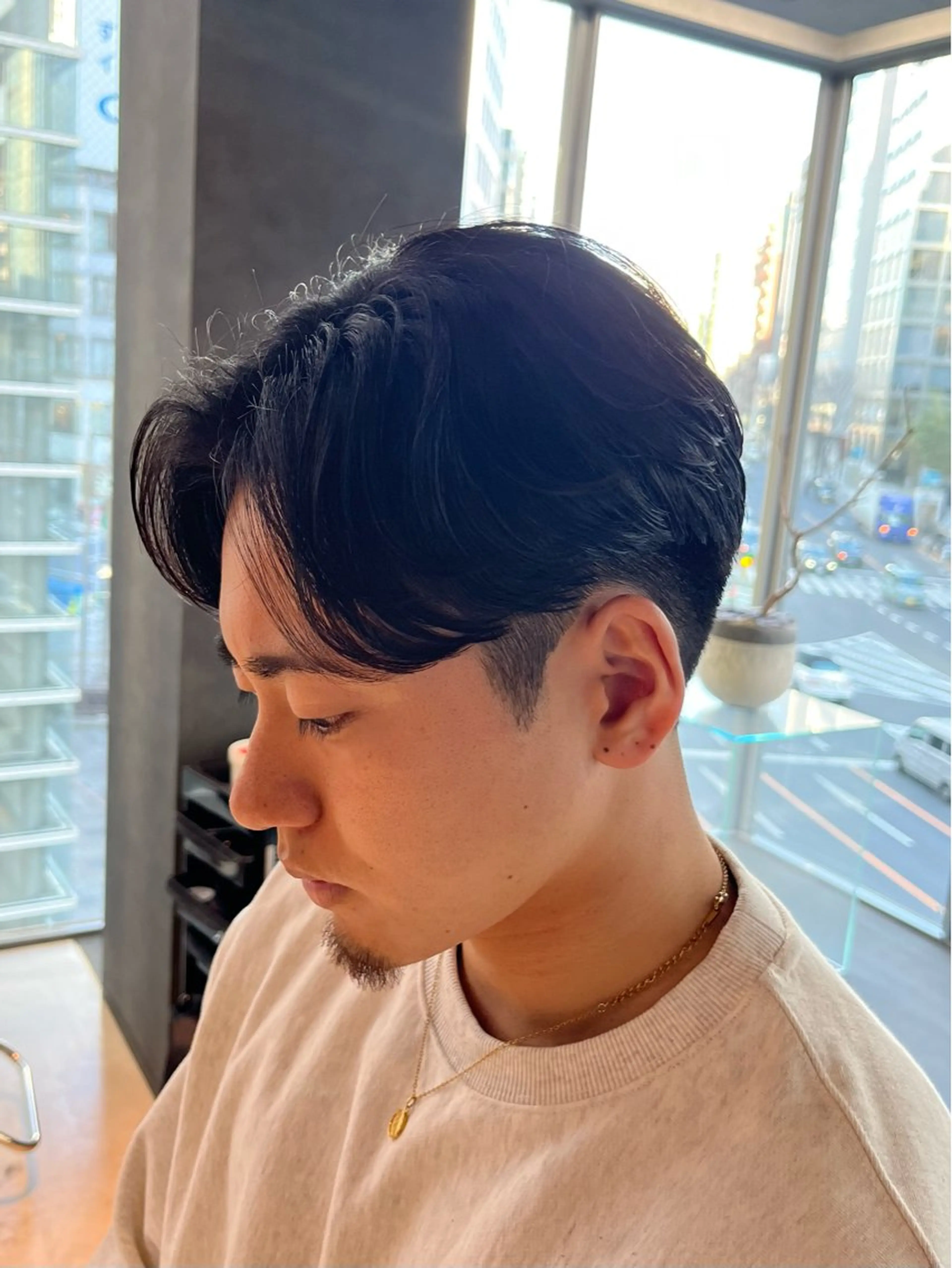 メンズ カット 縮毛矯正 毛流れが作れる 縮毛矯正/渡部純生のヘアスタイル