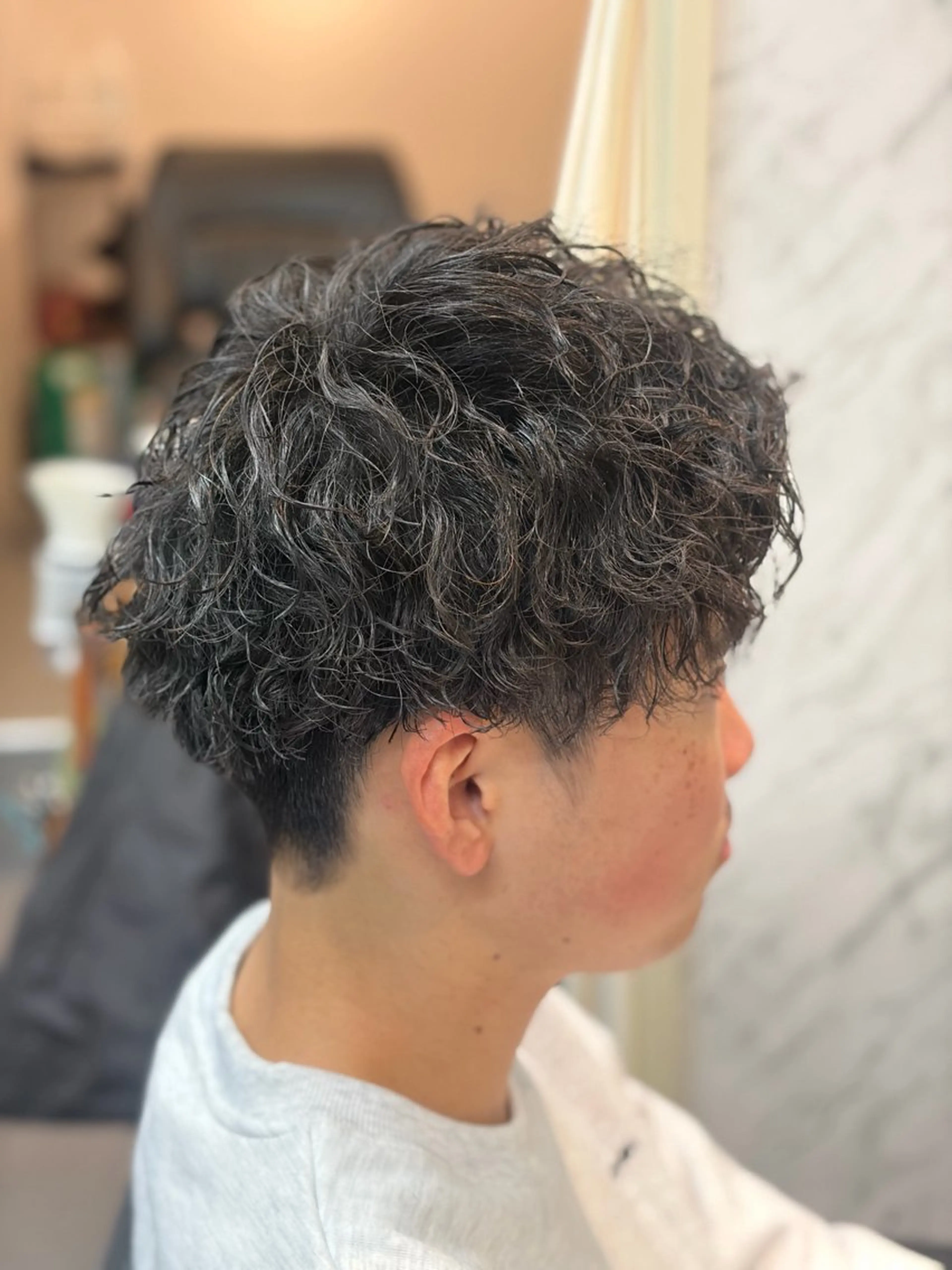 パーマ メンズ カット パーマ メンズ特化/パーマ/ フェードWATARUのヘアスタイル