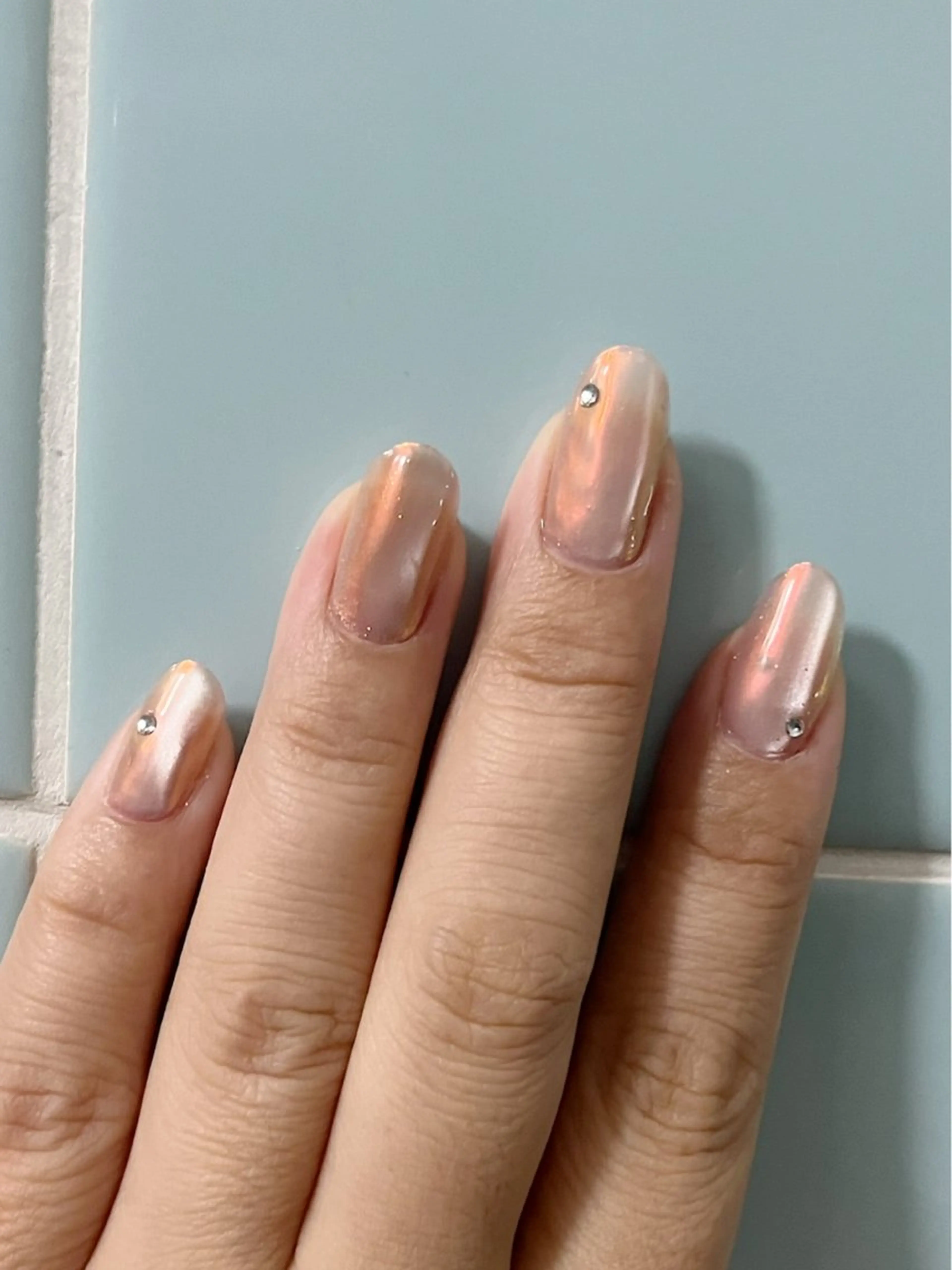 ネイル ハンドネイル ダンラップ新里 友簣乃のネイルデザイン