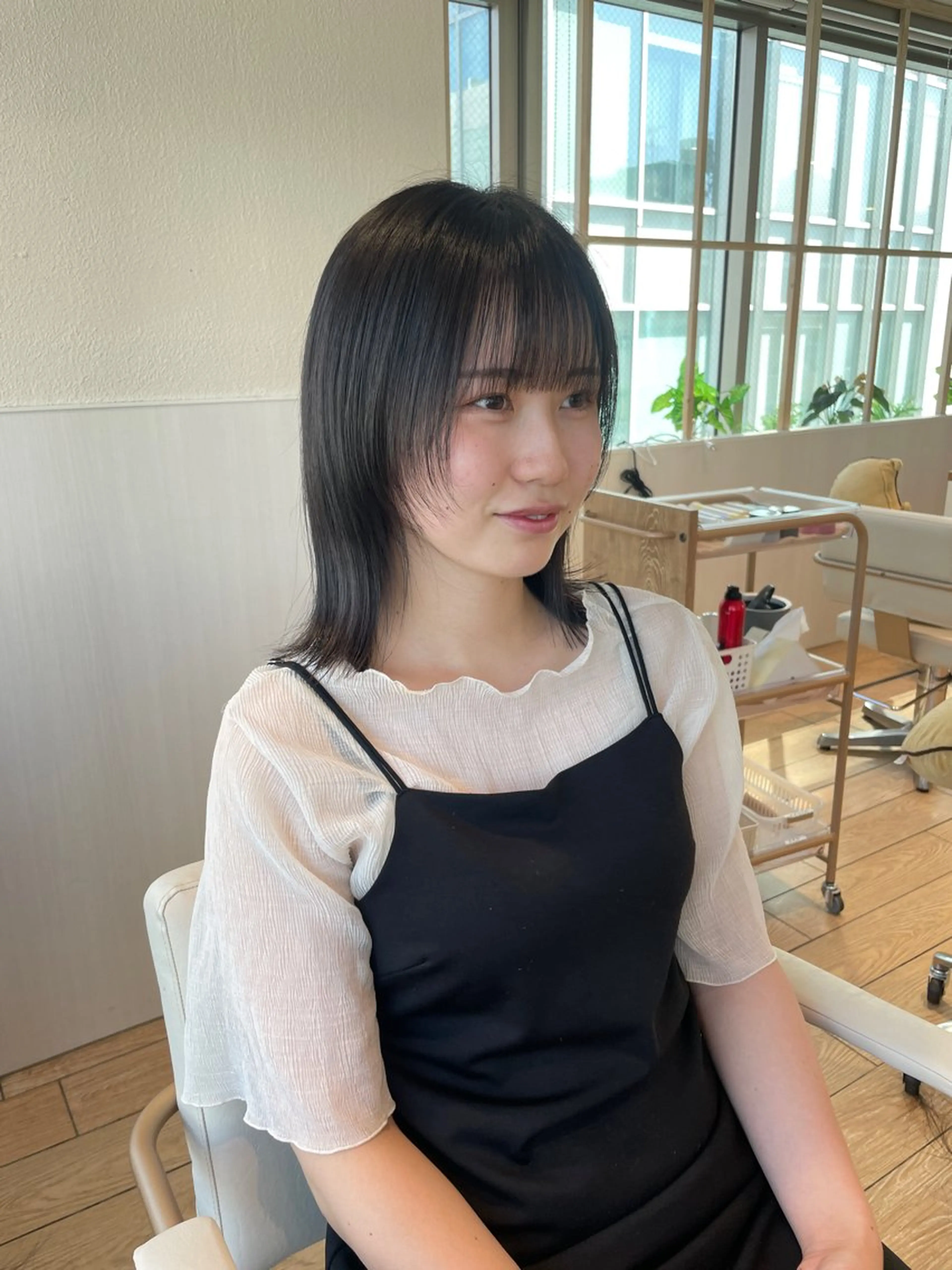 ミディアム アフロートディル表参道店所属・艶髪カラー/レイヤー カット/表参道　寺崎のヘアスタイル