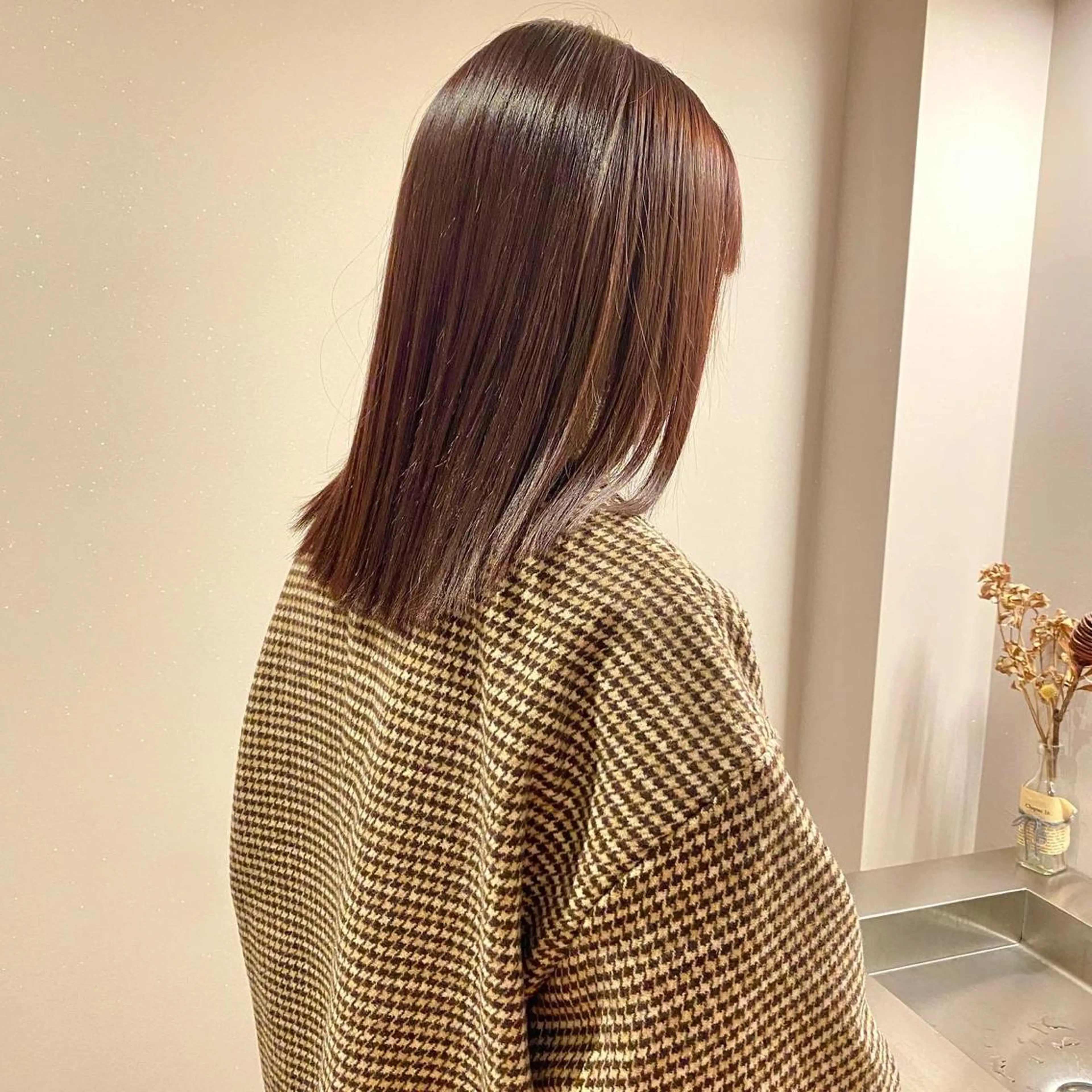 ミディアム カラー ヘアアレンジ メンズ キッズ ネイル マツエク・マツパ アイブロウ chapter問屋町 💘小室明華のヘアスタイル