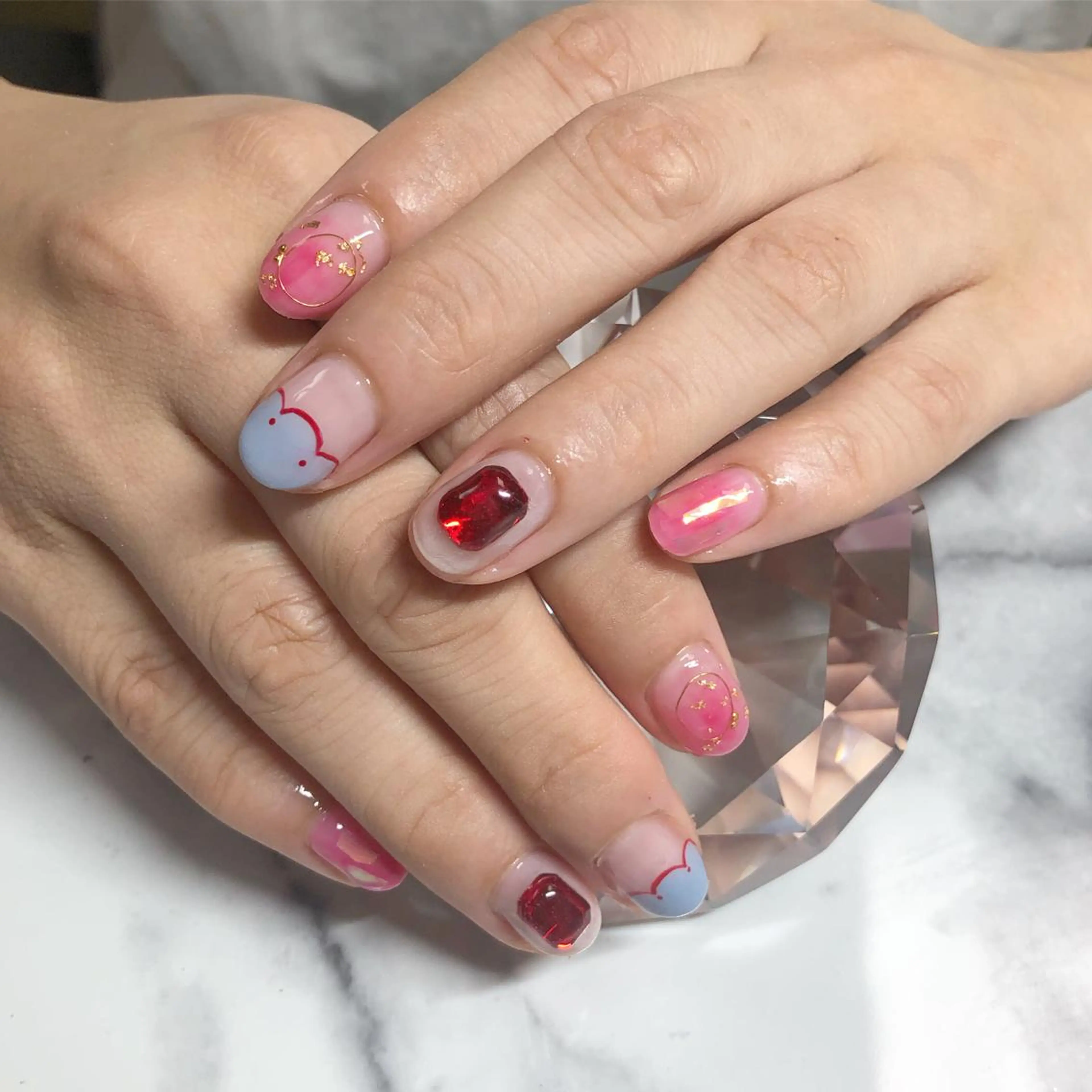 ネイル I P'ink nail salon所属・I pinknail 韓国風·持ち込み専門のネイルデザイン