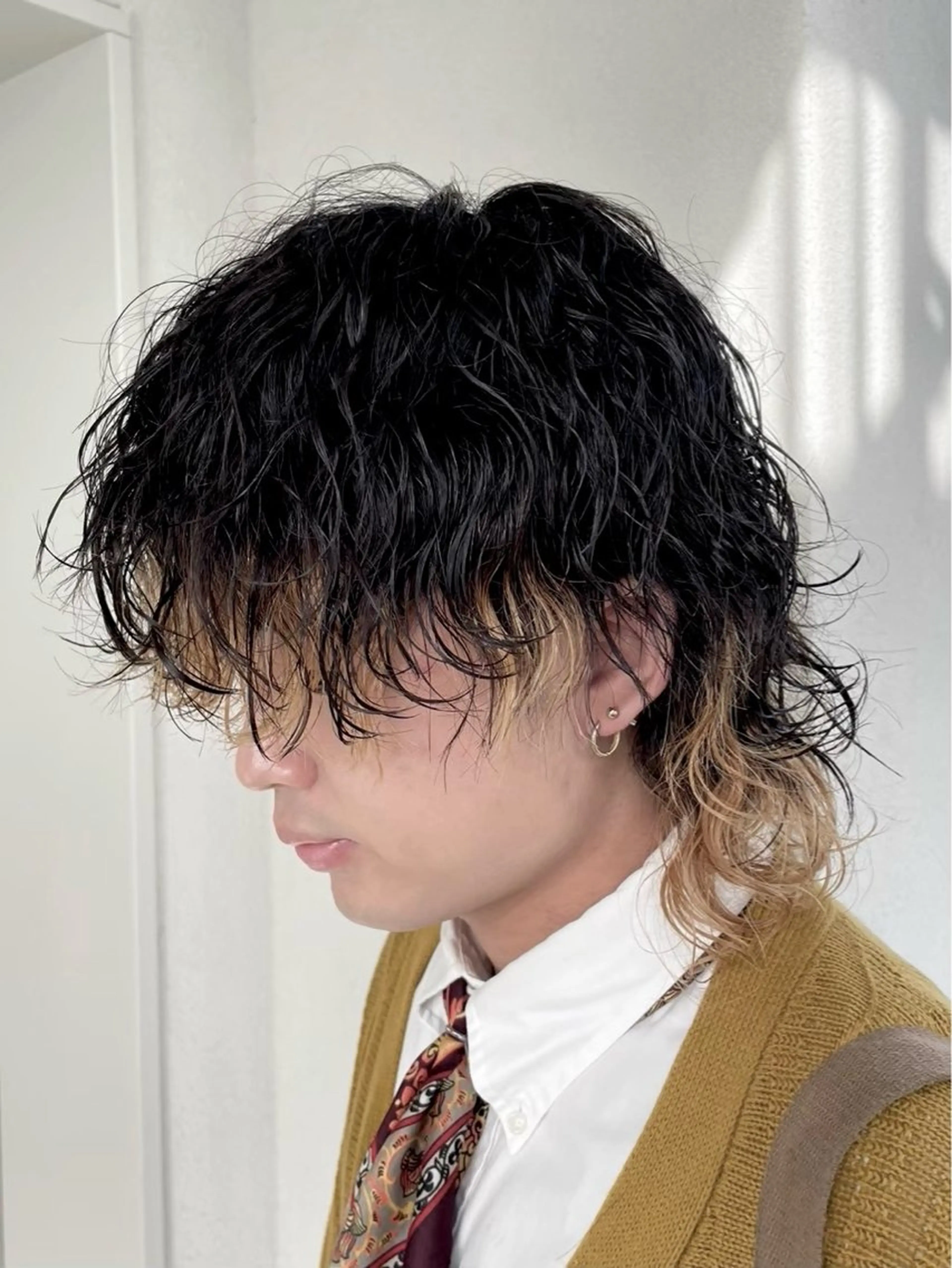 パーマ メンズ ニュアンス/フェザー /ウルフ/伶馬のヘアスタイル