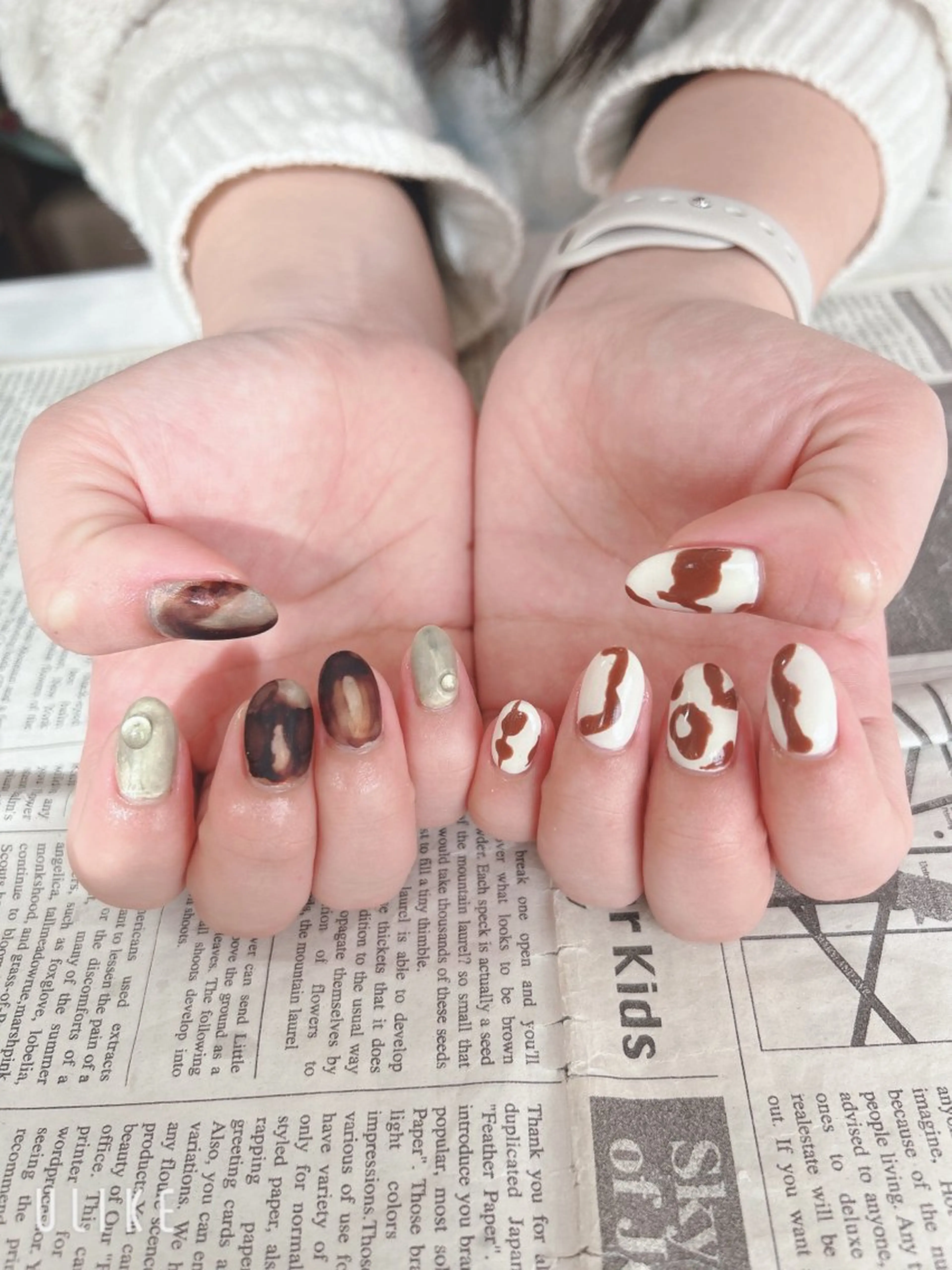 ネイル マットネイル ハンドネイル ハンドケア 森山 舞のネイルデザイン