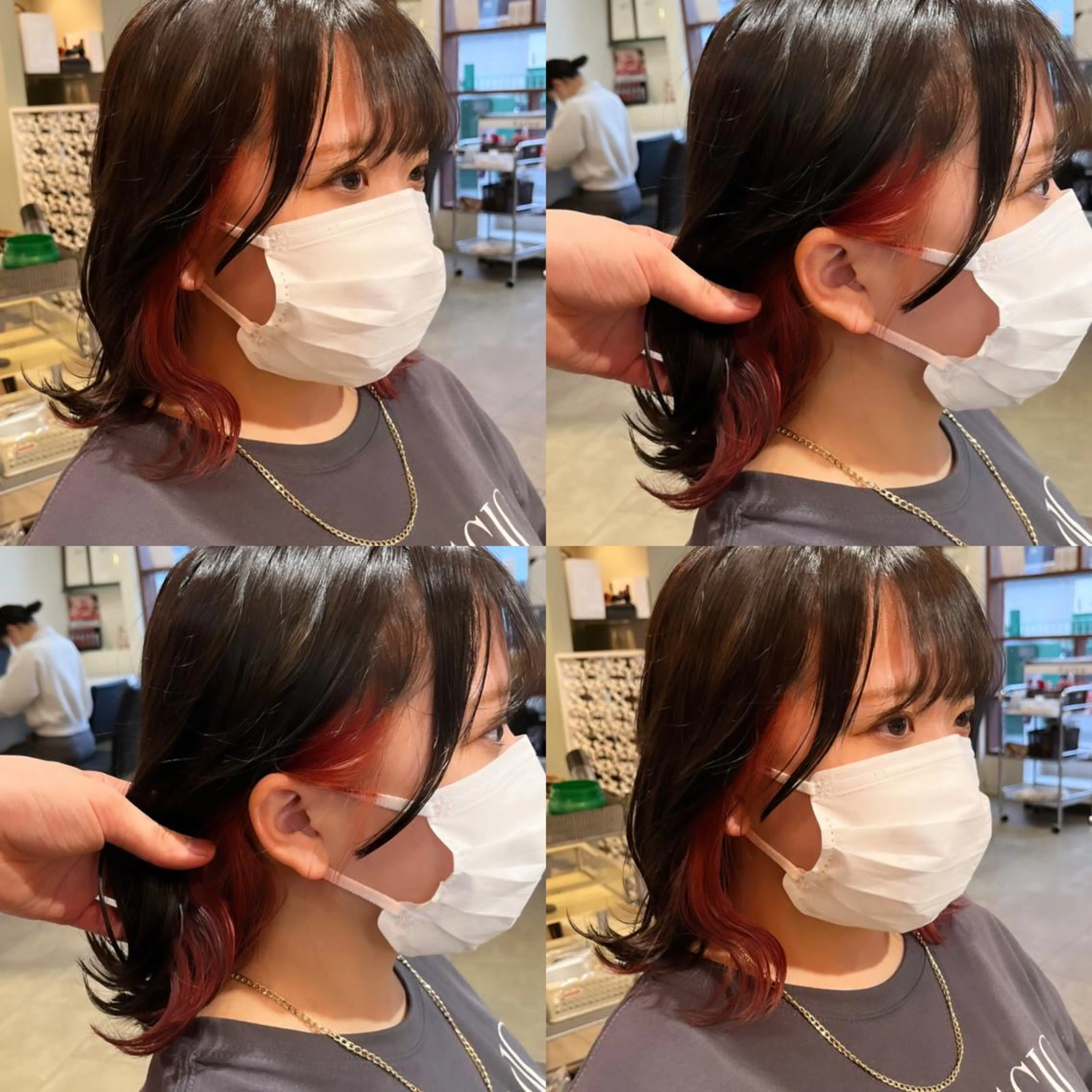 ミディアム カラー ekolu所属・髪質改善・縮毛矯正 特化・ユウシンのヘアスタイル