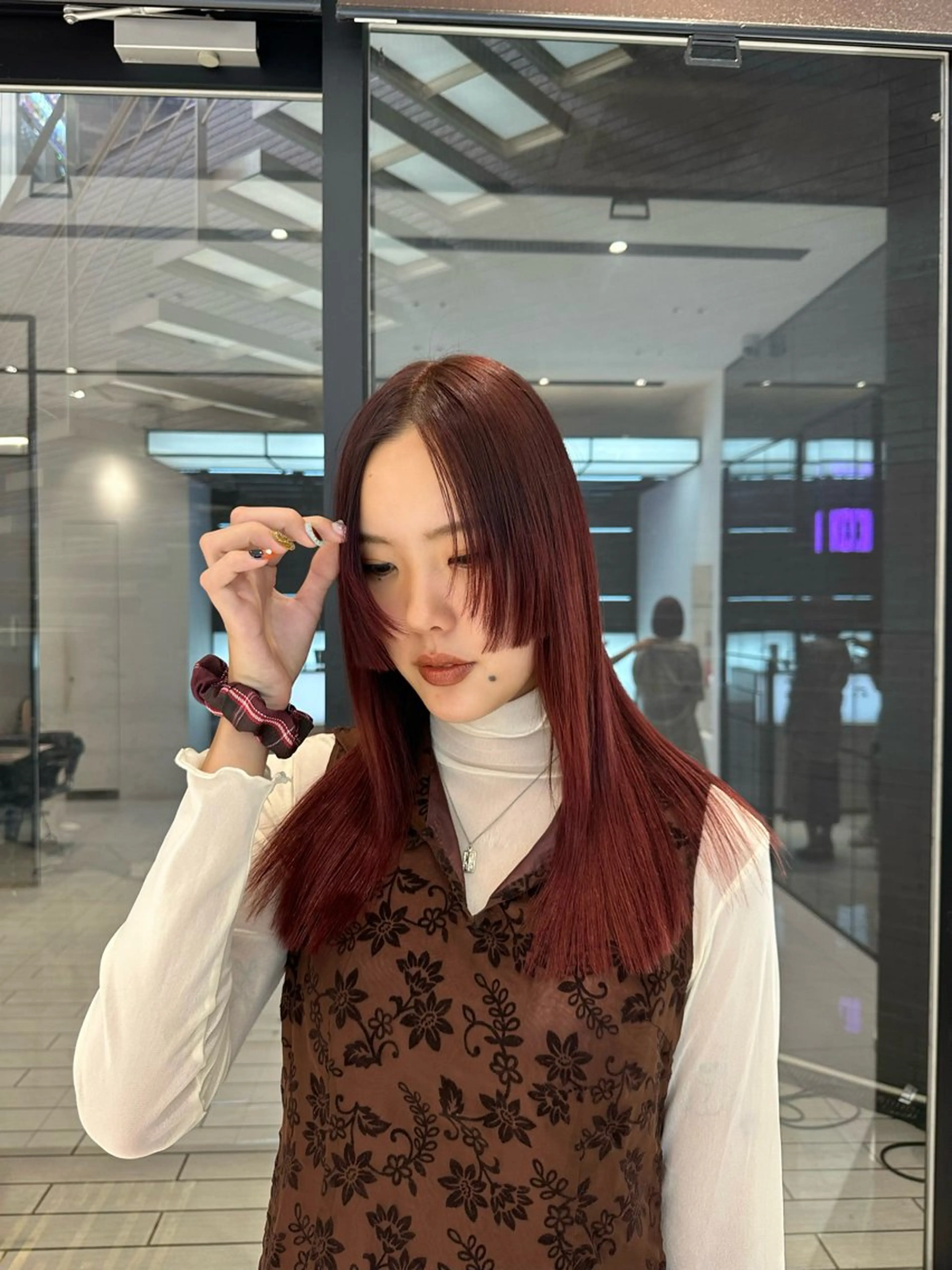 ロング 姫カット 似合わせカット カット ヘアカラー keen吉祥寺所属・🎀ハイトーンカラー ☆彡SAYAのヘアスタイル