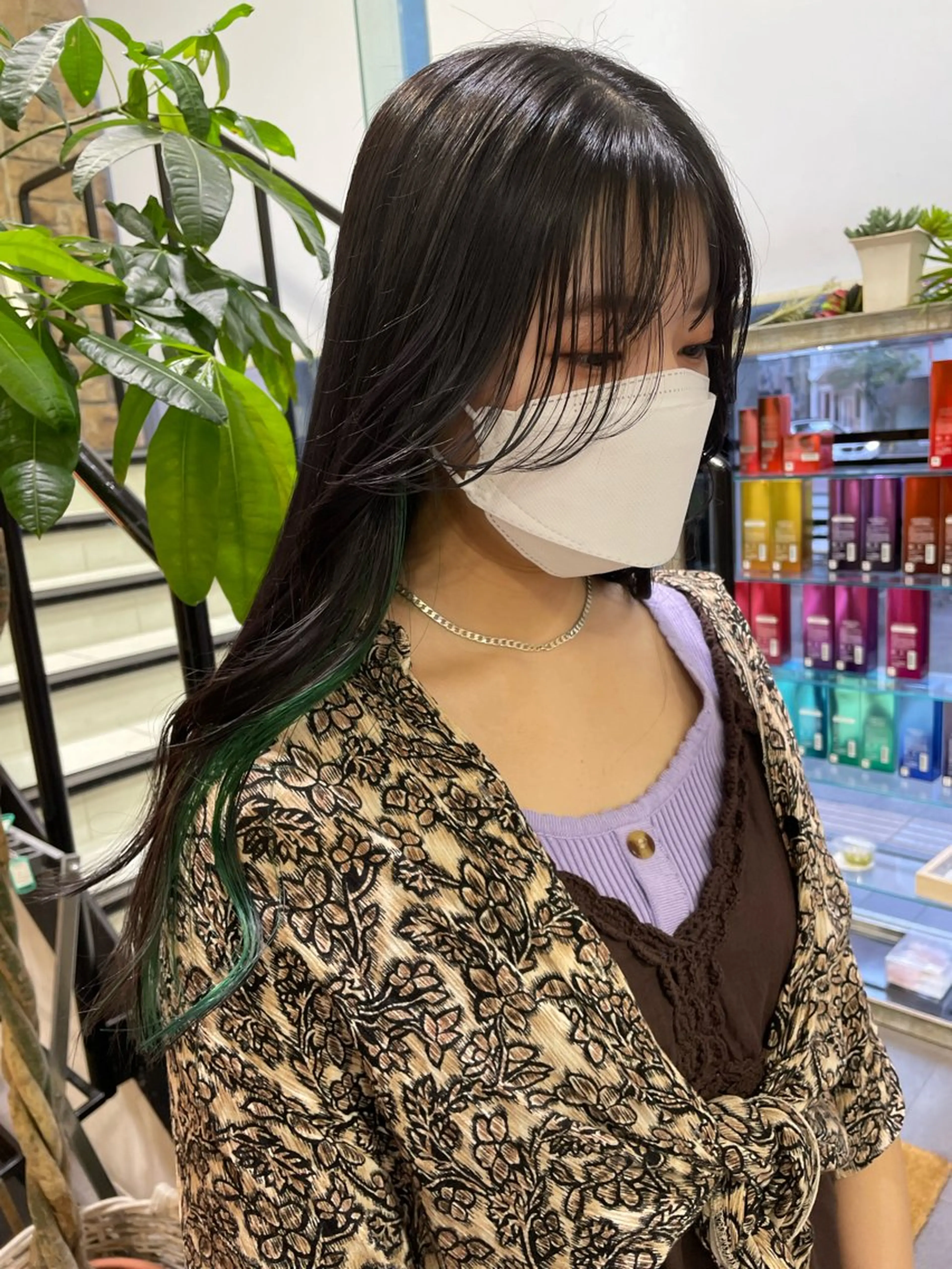 ロング ヘアカラー トリートメント 艶カラー/eye 🫧ྀི/栞のヘアスタイル