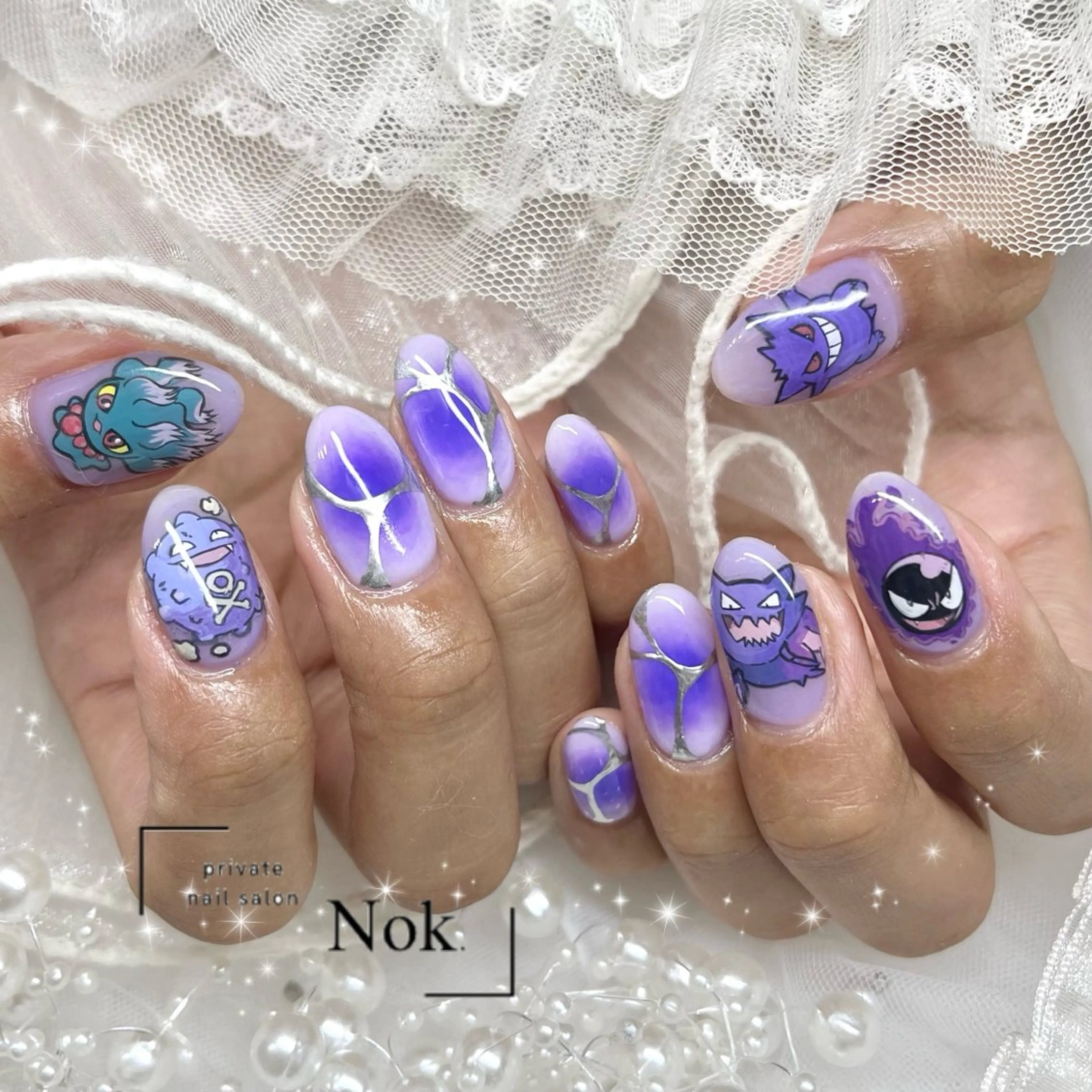 ネイル アートネイル ハンドネイル 池袋痛ネイル Nok. 渡辺のネイルデザイン