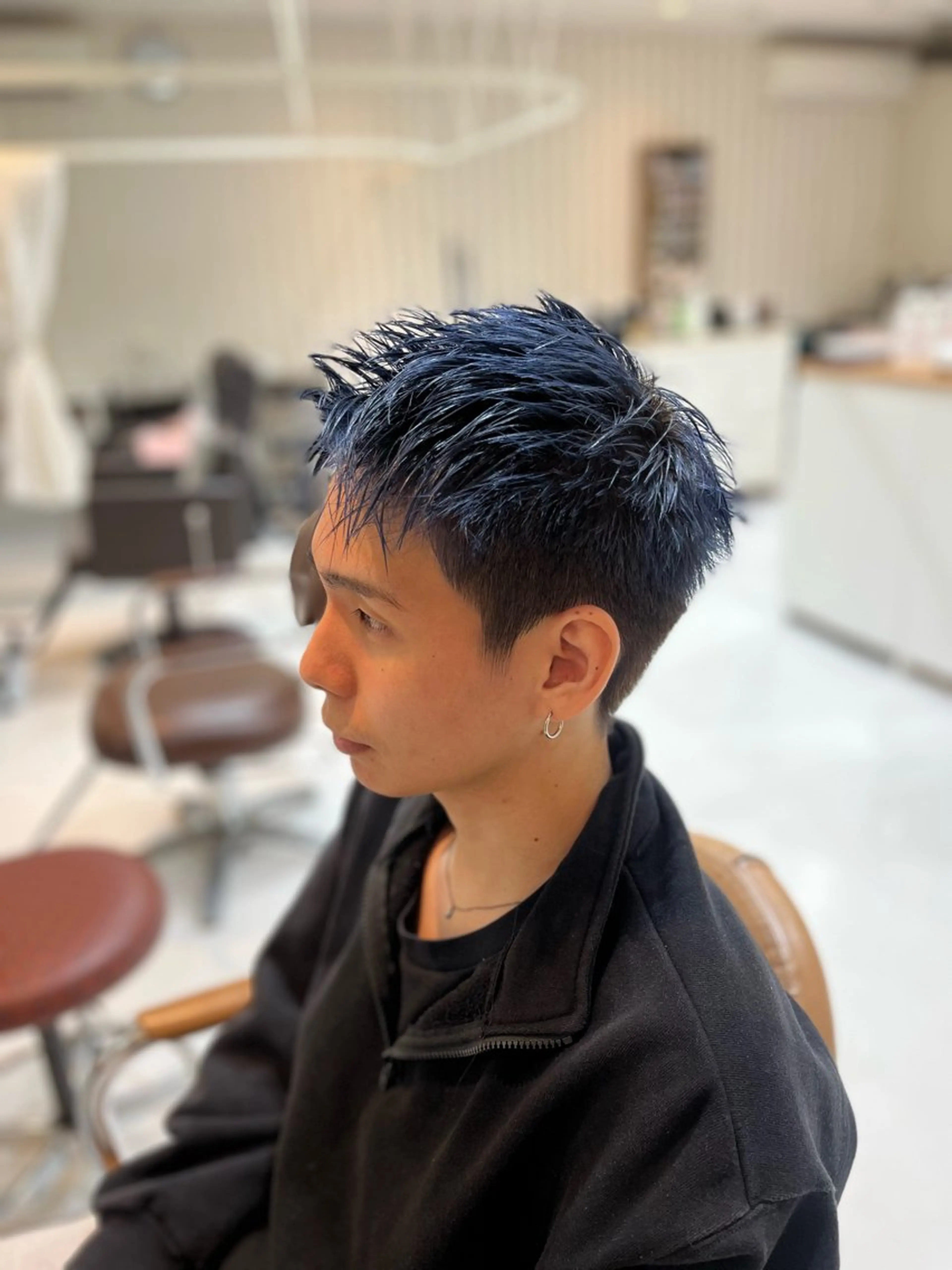 カラー メンズ 市川 知樹のヘアスタイル