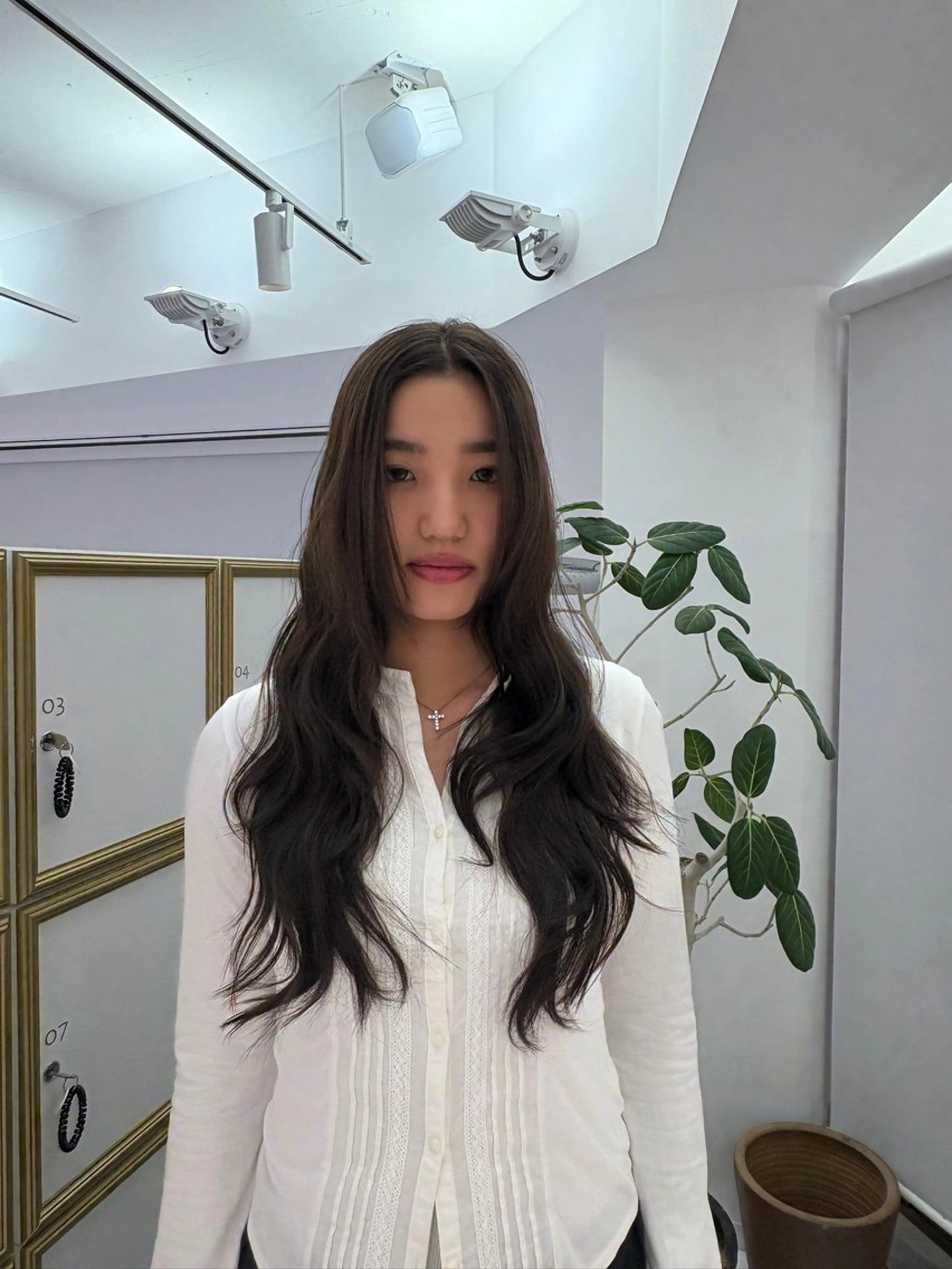 ロング カラー ヘアカラー 山野 華愛のヘアスタイル