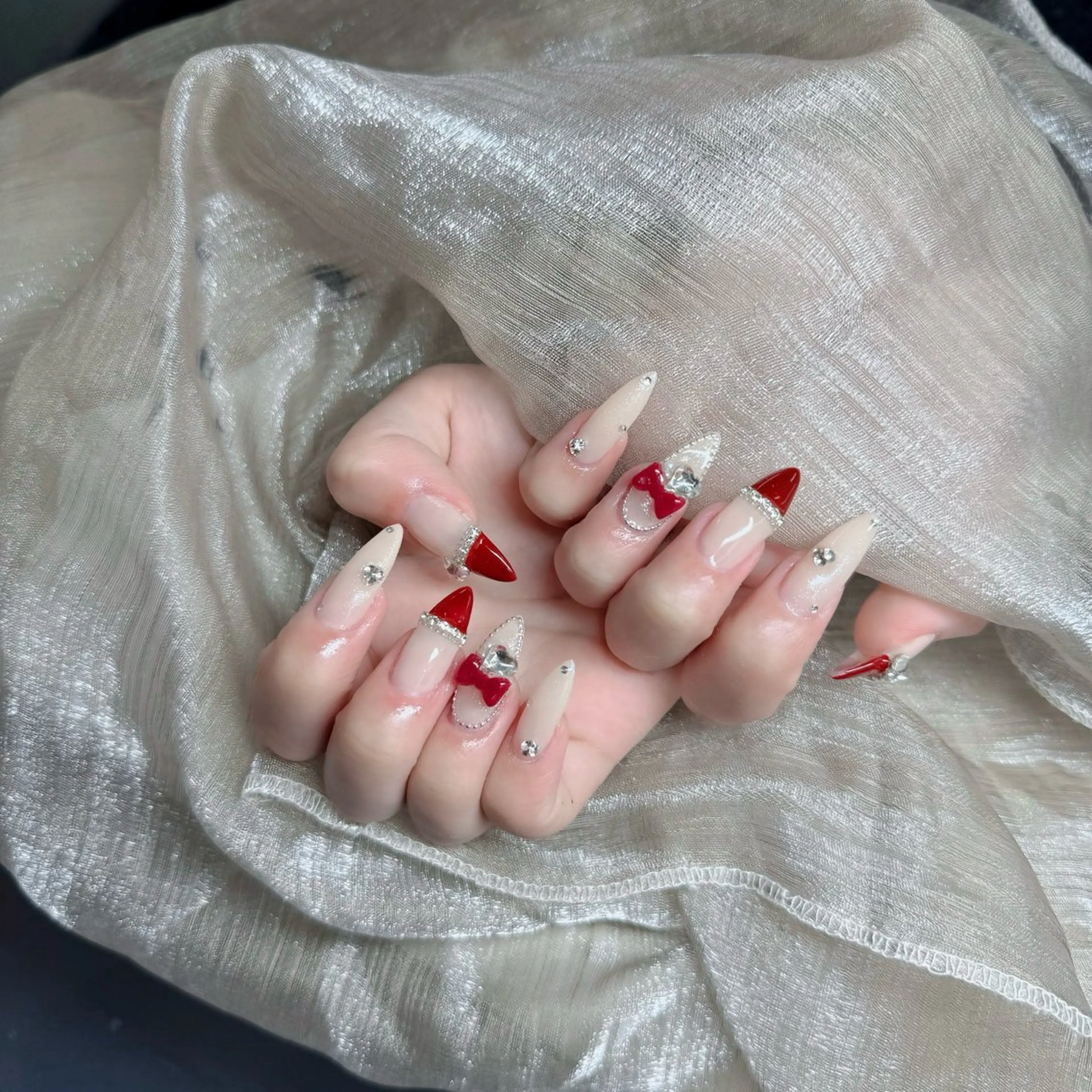 ネイル アートネイル フレンチネイル ジェルネイル 韓国ネイル マグネットネイル ハンドネイル Lenie Nail Okuboのネイルデザイン